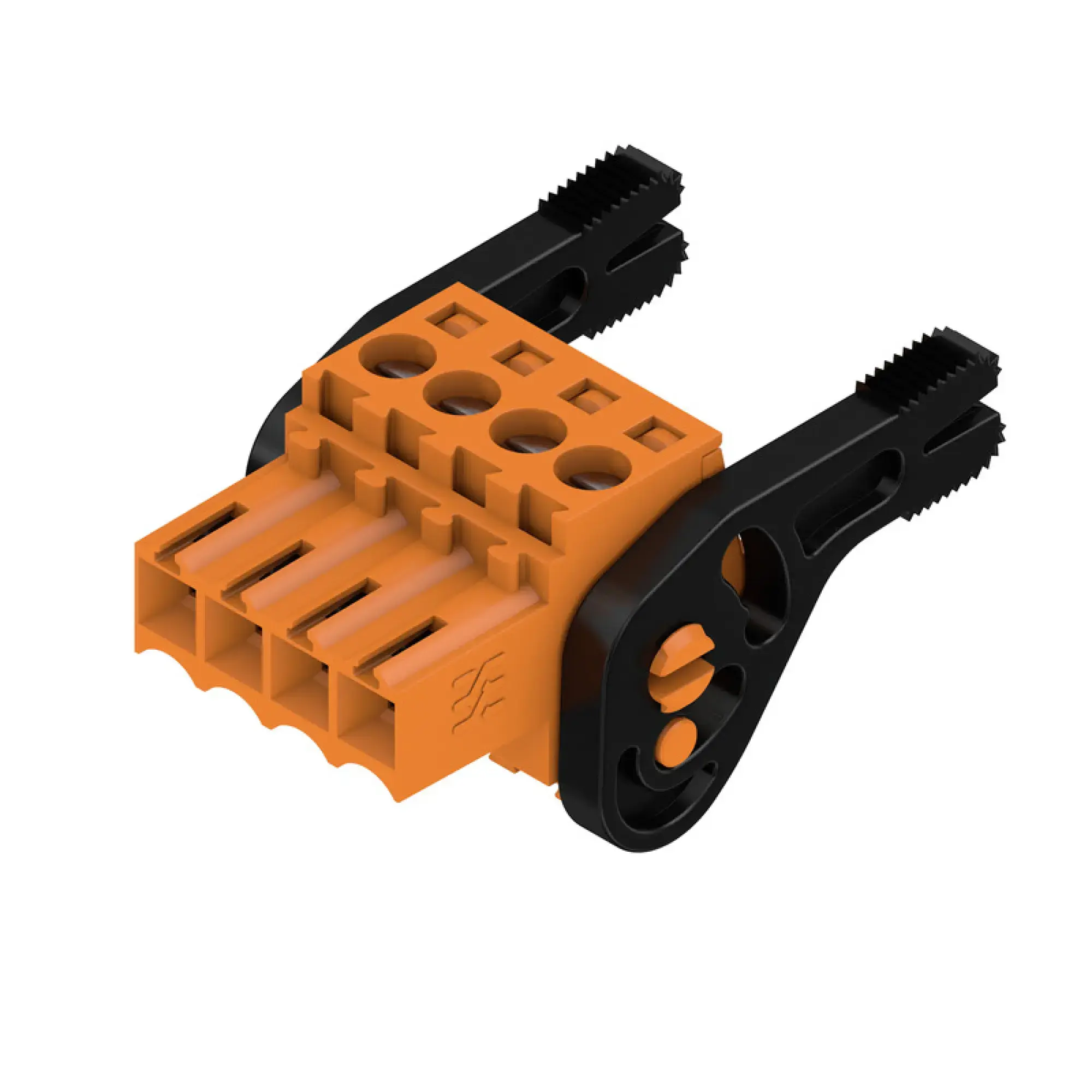 Weidmüller 1687670000 PCB connector (wire connection), 160 V, 17 A, Pitch in mm: 3.50, 1.5 mm², Number of poles: 4, Clamping yoke connection, Box (img_001)