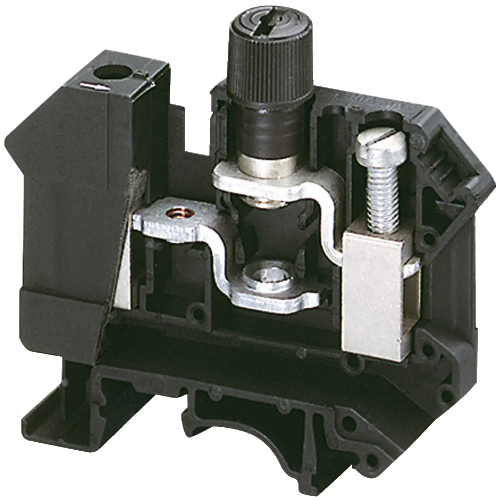 Schneider Electric NSYTRV162SF Linergy Terminal Block with Fixed Support, 16mm2, 10A, 1 Level, 1x1, Screw, Black (img_002) Schneider Electric NSYTRV162SF Linergy Terminal Block with Fixed Support, 16mm2, 10A, 1 Level, 1x1, Screw, Black (img_002)
