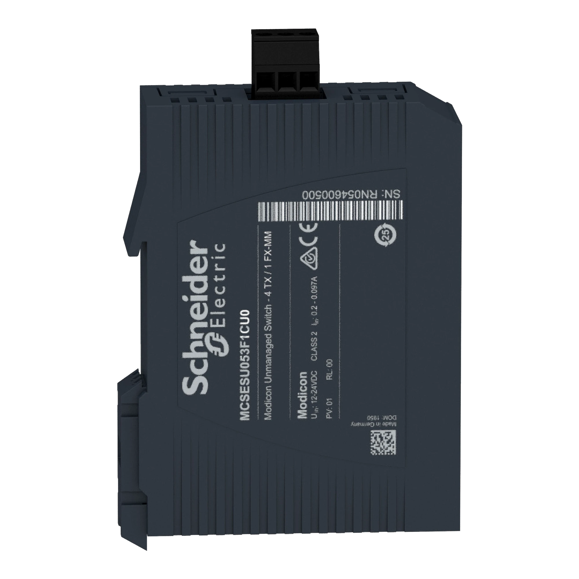 Schneider Electric MCSESU053F1CU0 Modicon Unmanaged Switch, 4 Ports for Copper (4TX 10/100 Mbps) + 1 Port for Multimode Fiber (1FX-MM 100 Mbps) (img_004)