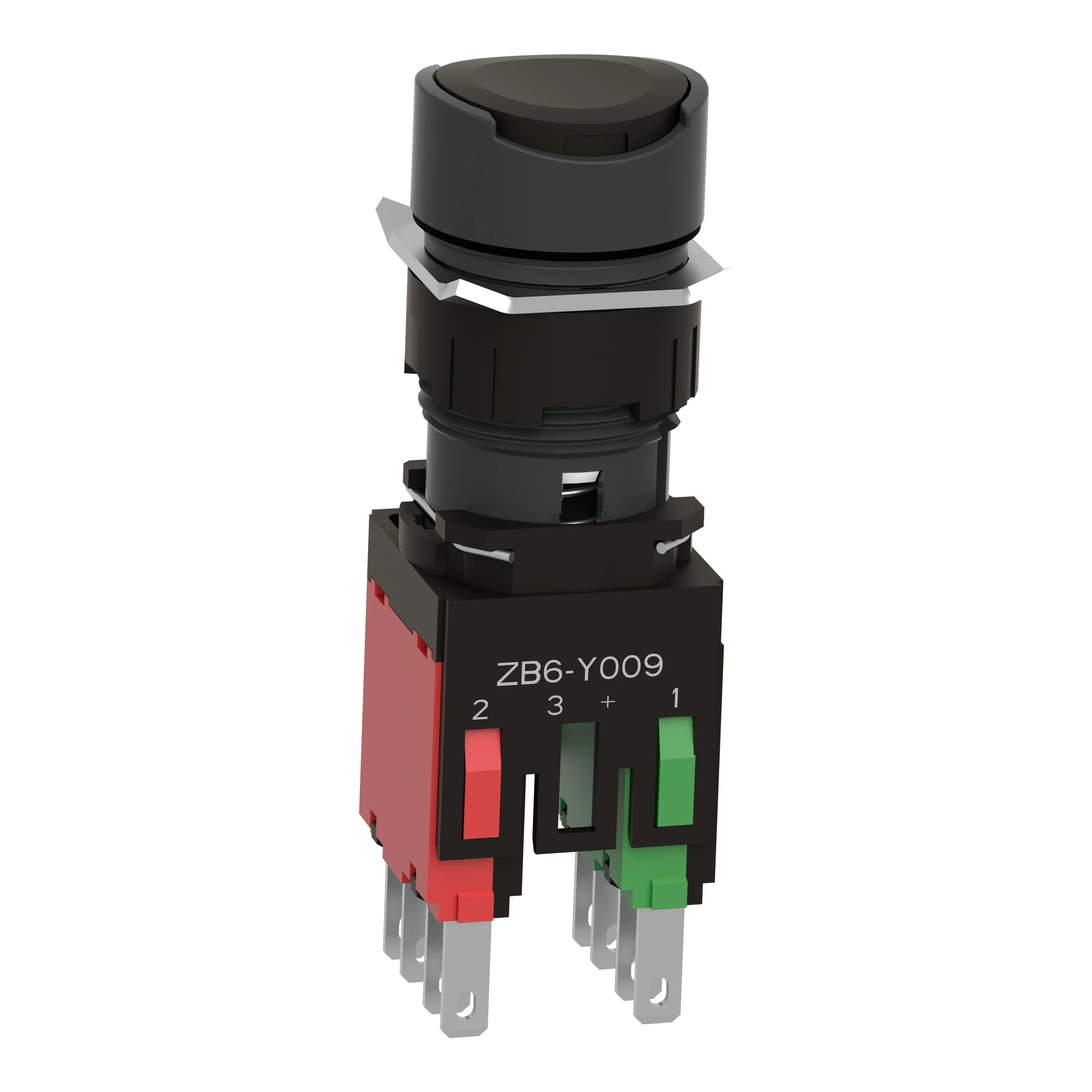 Schneider Electric XB6AA25B Push button, black Ø 16, flat, without latching, 1NO+1NC (img_003)