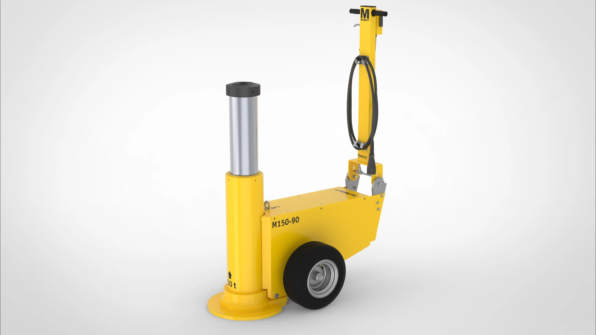 Cattini M150/90 MAMMUT Oil-Pneumatic Jacks load capacity= 150 t.; pistons=1; min. height = 900.00 mm (img_002) Cattini M150/90 MAMMUT Oil-Pneumatic Jacks load capacity= 150 t.; pistons=1; min. height = 900.00 mm (img_002)