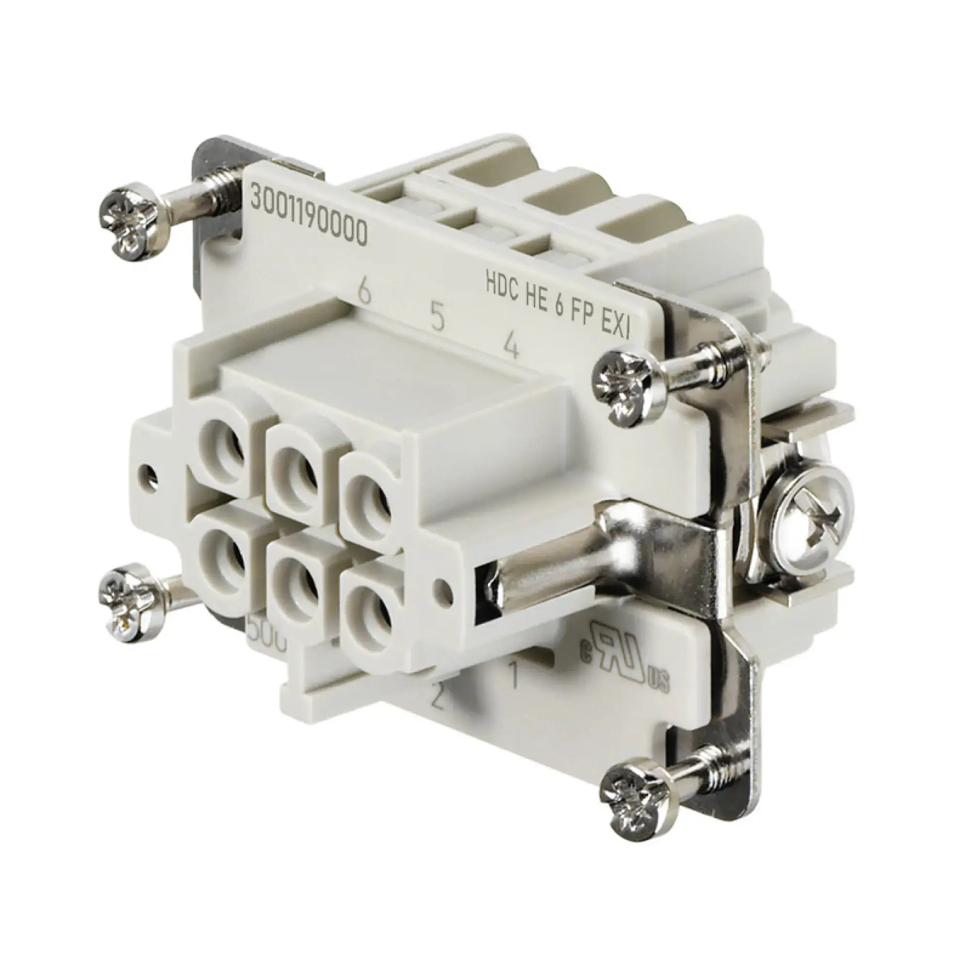 Weidmüller 3001190000 Contact insert (industry plug-in connectors), Female, 5 A, Number of poles: 6, PUSH IN, Size: 3 (img_001) Weidmüller 3001190000 Contact insert (industry plug-in connectors), Female, 5 A, Number of poles: 6, PUSH IN, Size: 3 (img_001)