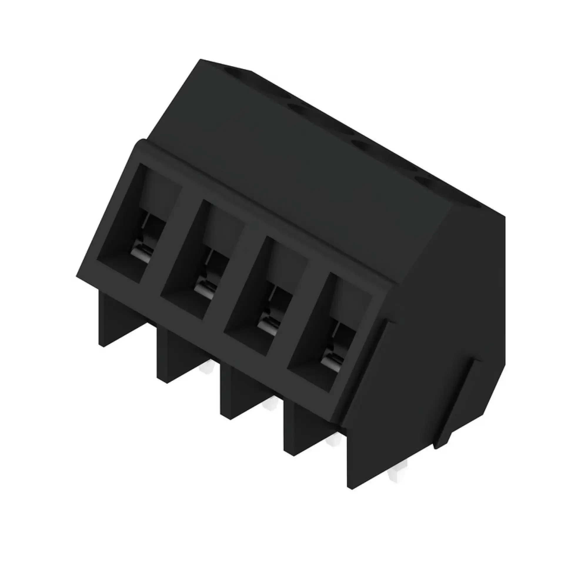 Weidmüller 9993510000 PCB terminal, 320 V, 17.5 A, Pitch in mm: 5.00, 2.5 mm², Number of poles: 4, Clamping yoke connection, THT solder connection, 135°, Box (img_001) Weidmüller 9993510000 PCB terminal, 320 V, 17.5 A, Pitch in mm: 5.00, 2.5 mm², Number of poles: 4, Clamping yoke connection, THT solder connection, 135°, Box (img_001)