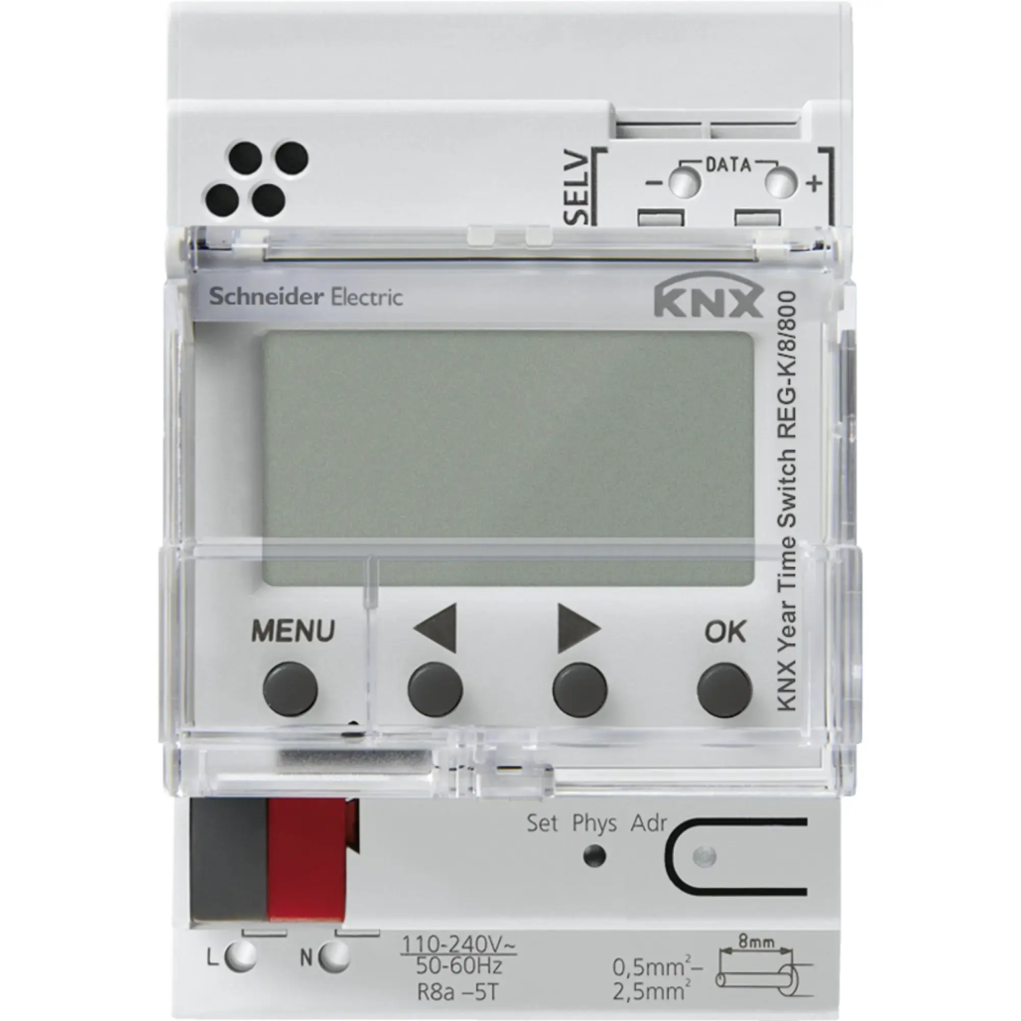 Schneider Electric MTN6606-0008 KNX Annual Time Switch REG-K/8/800, light grey (img_002)