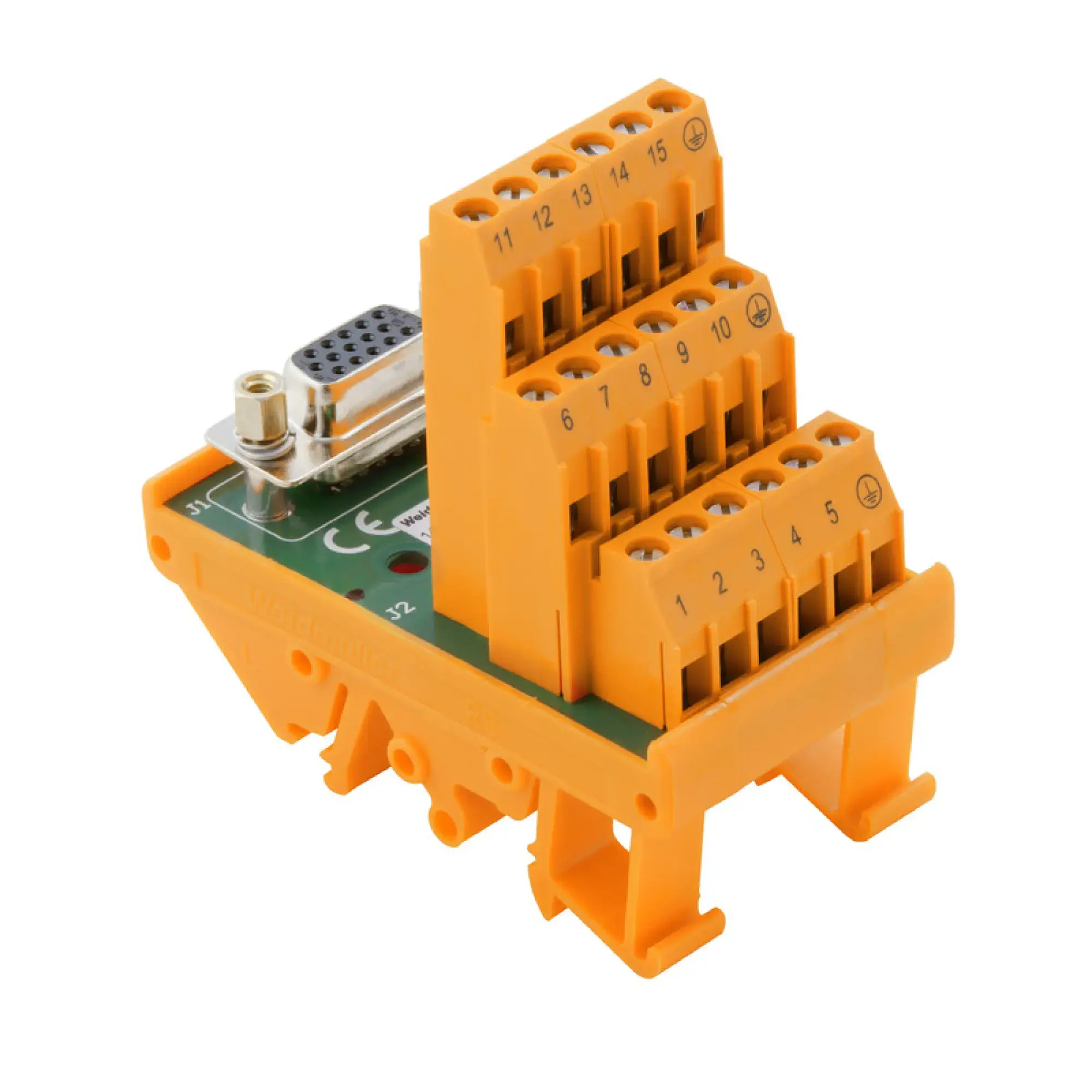 Weidmüller 1428120000 Interface module with terminal, connector, High-density SUB-D plug-in connectors, 62-pole plug, LL3R 5.08 mm, Screw connection (img_001)