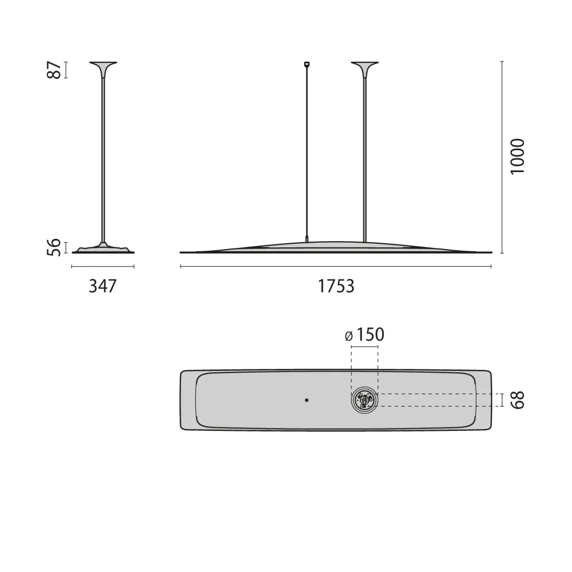 Performance iN Lighting 8807211326422 LED-Pendelleuchte 4000K 34W DALI Mikroprisma 8807211326422 (img_003)