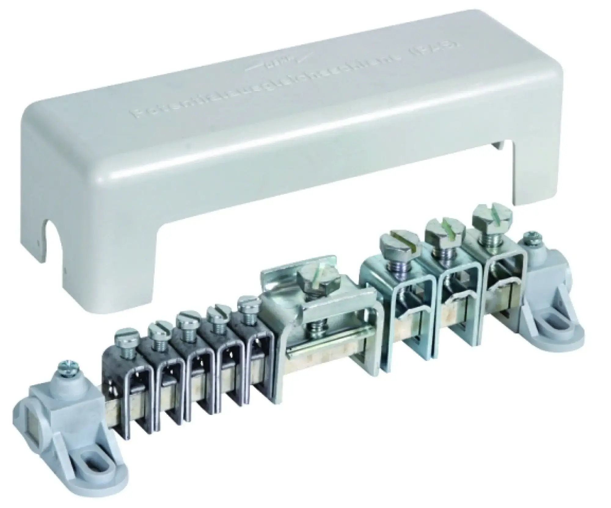 Dehn 563020 Equipotential bonding bar with cover 5x 2.5-25mm² 3x16-95mm² 1x Fl 30x4mm (img_001)