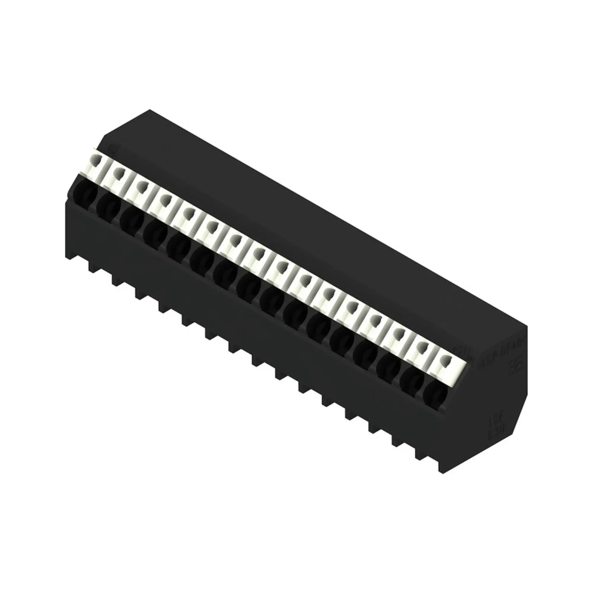 Weidmüller 1885320000 PCB terminal, 160 V, 17.5 A, Pitch in mm: 3.50, 1.5 mm², Number of poles: 16, PUSH IN with actuator, THT/THR solder connection, 135°, Tube (img_001) Weidmüller 1885320000 PCB terminal, 160 V, 17.5 A, Pitch in mm: 3.50, 1.5 mm², Number of poles: 16, PUSH IN with actuator, THT/THR solder connection, 135°, Tube (img_001)