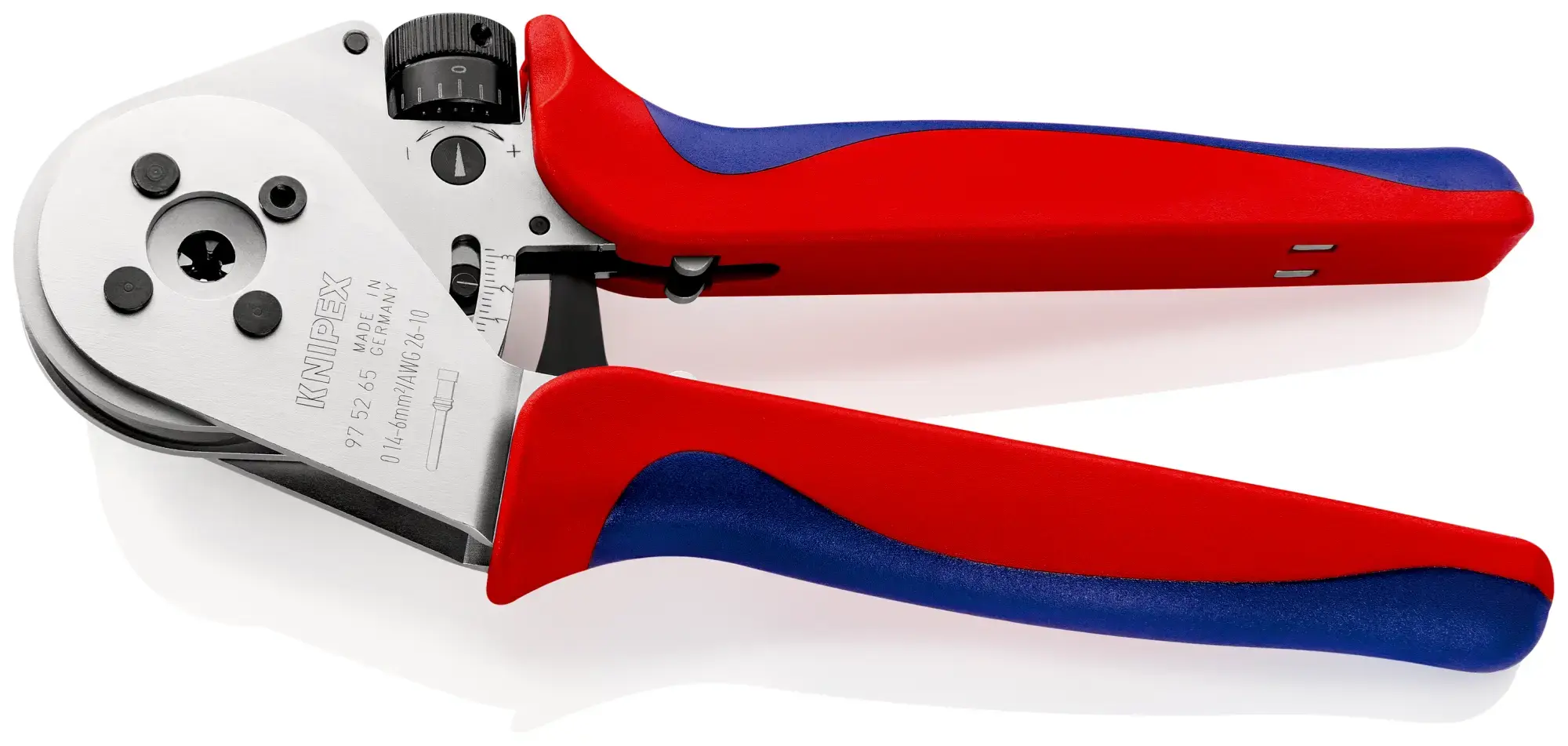 Knipex 97 52 65 Crimpadora de 4 mandriles para terminales girados con mangos multicomponente cromado 230 mm (img_004)