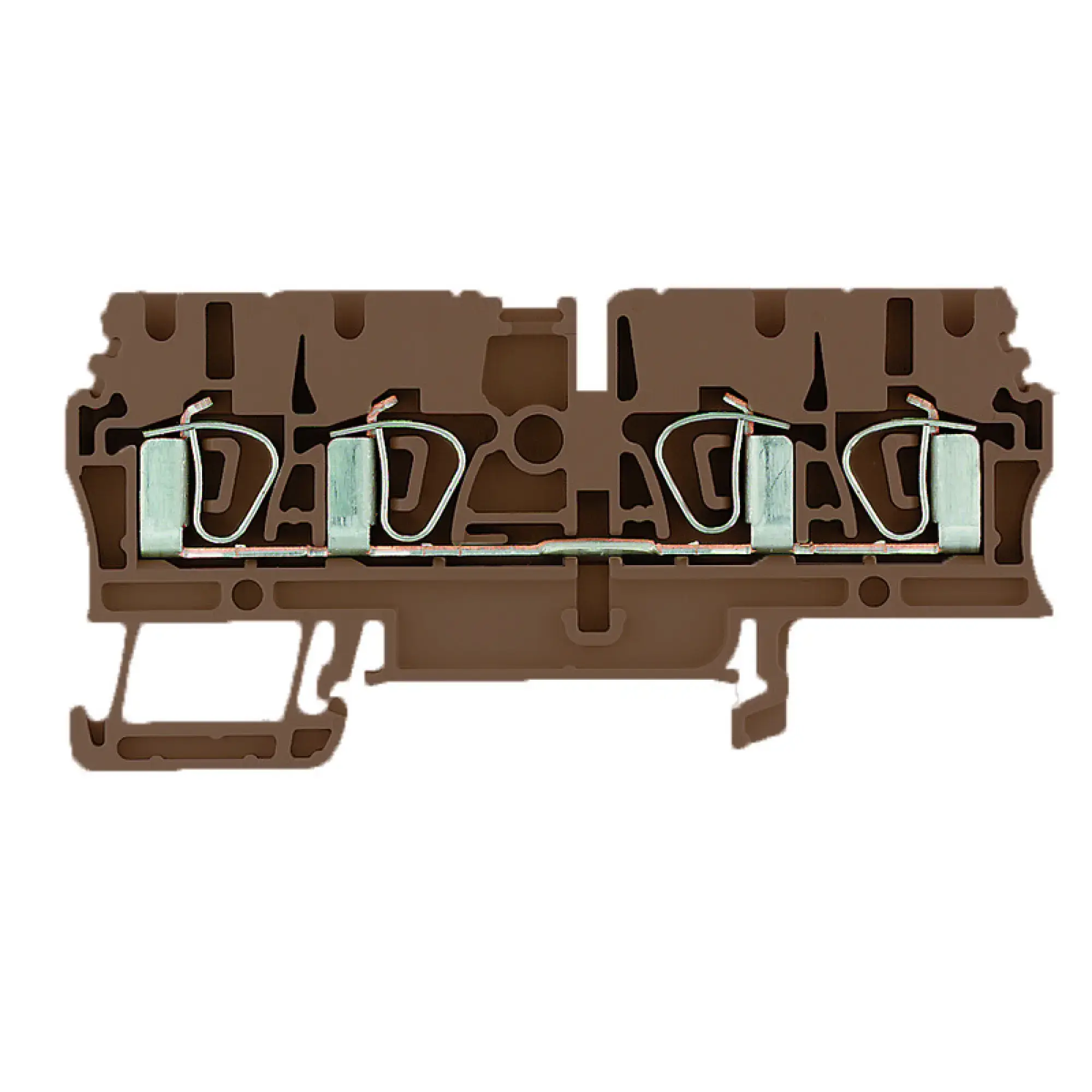 Weidmüller 1683460000 Feed-through terminal block, Tension-clamp connection, brown, 2.5 mm², 24 A, 800 V, Number of connections: 4 (img_001) Weidmüller 1683460000 Feed-through terminal block, Tension-clamp connection, brown, 2.5 mm², 24 A, 800 V, Number of connections: 4 (img_001)