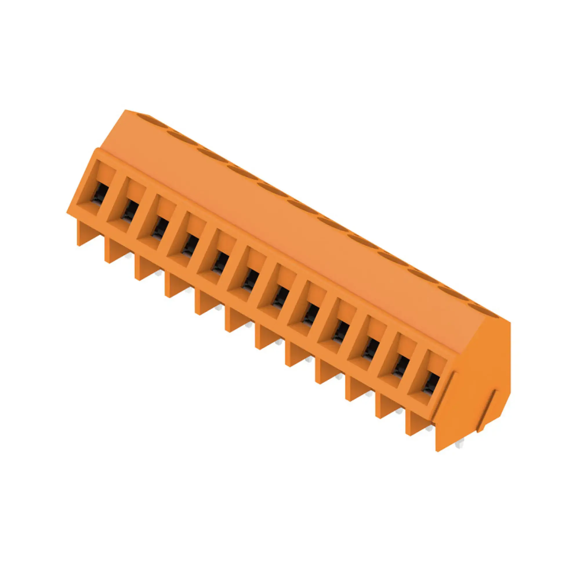 Weidmüller 1845470000 PCB terminal, 320 V, 17.5 A, Pitch in mm: 5.00, 2.5 mm², Number of poles: 12, Clamping yoke connection, THT solder connection, 135°, Box (img_001)