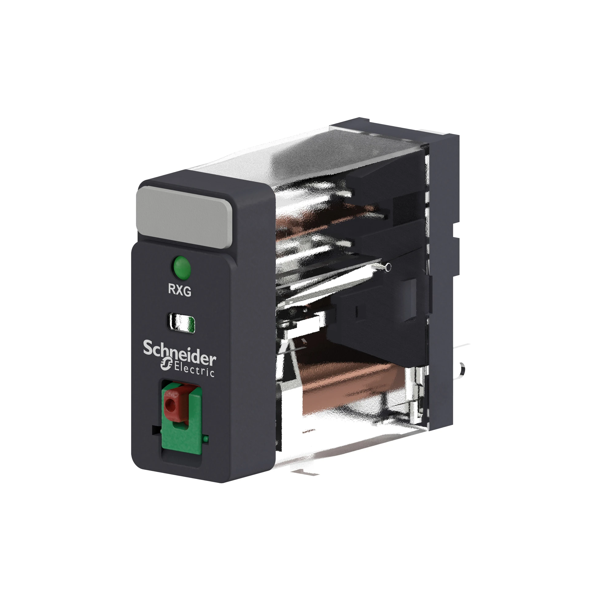 Schneider Electric RXG12P7 Plug-in Interface Relay RXG, 1 C, 10 A, 230VAC, with LED, with Test Button (img_004)