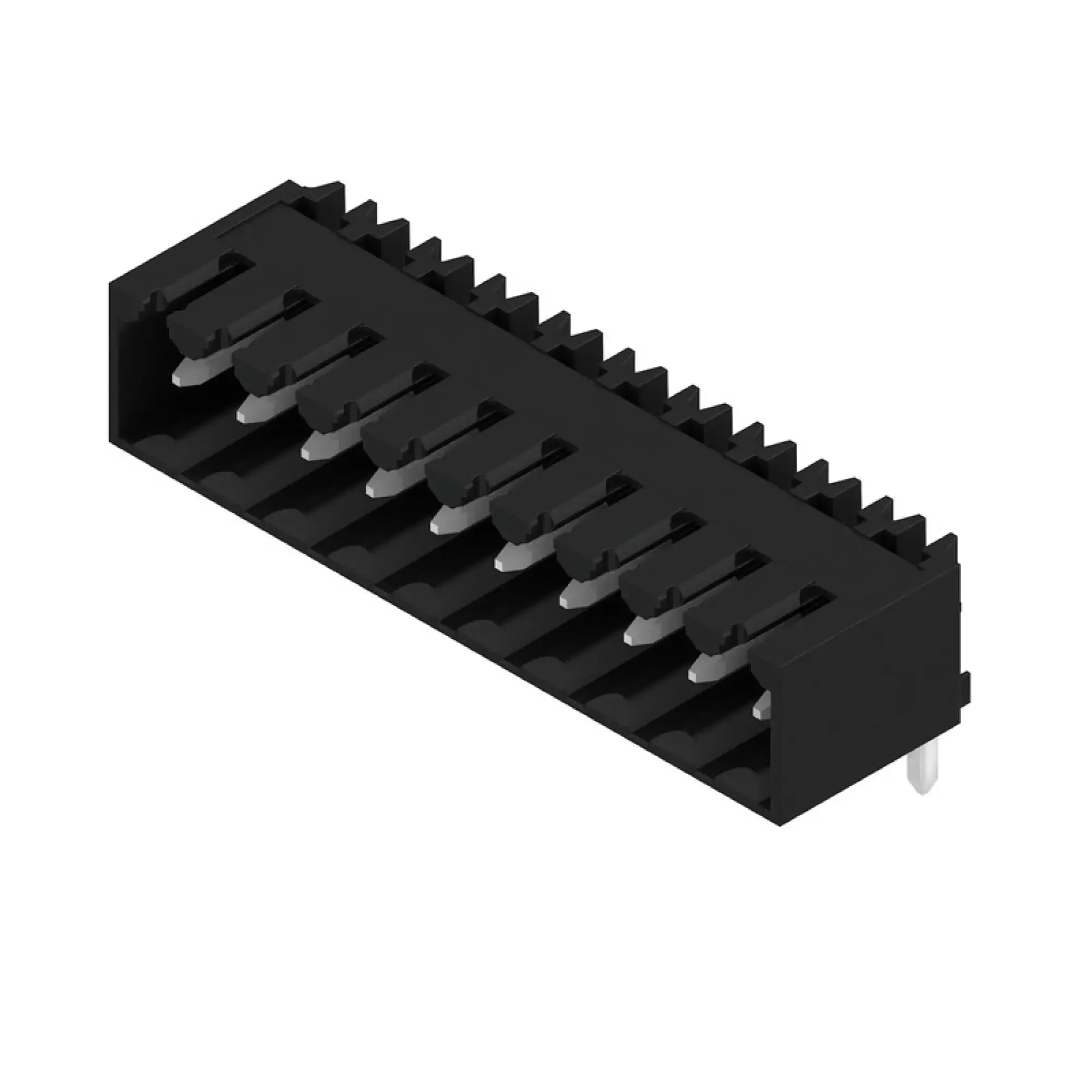 Weidmüller 1615470000 PCB connector (board connection), 160 V, 17 A, Pitch in mm: 3.50, Number of poles: 10, THT solder connection, Box (img_001)