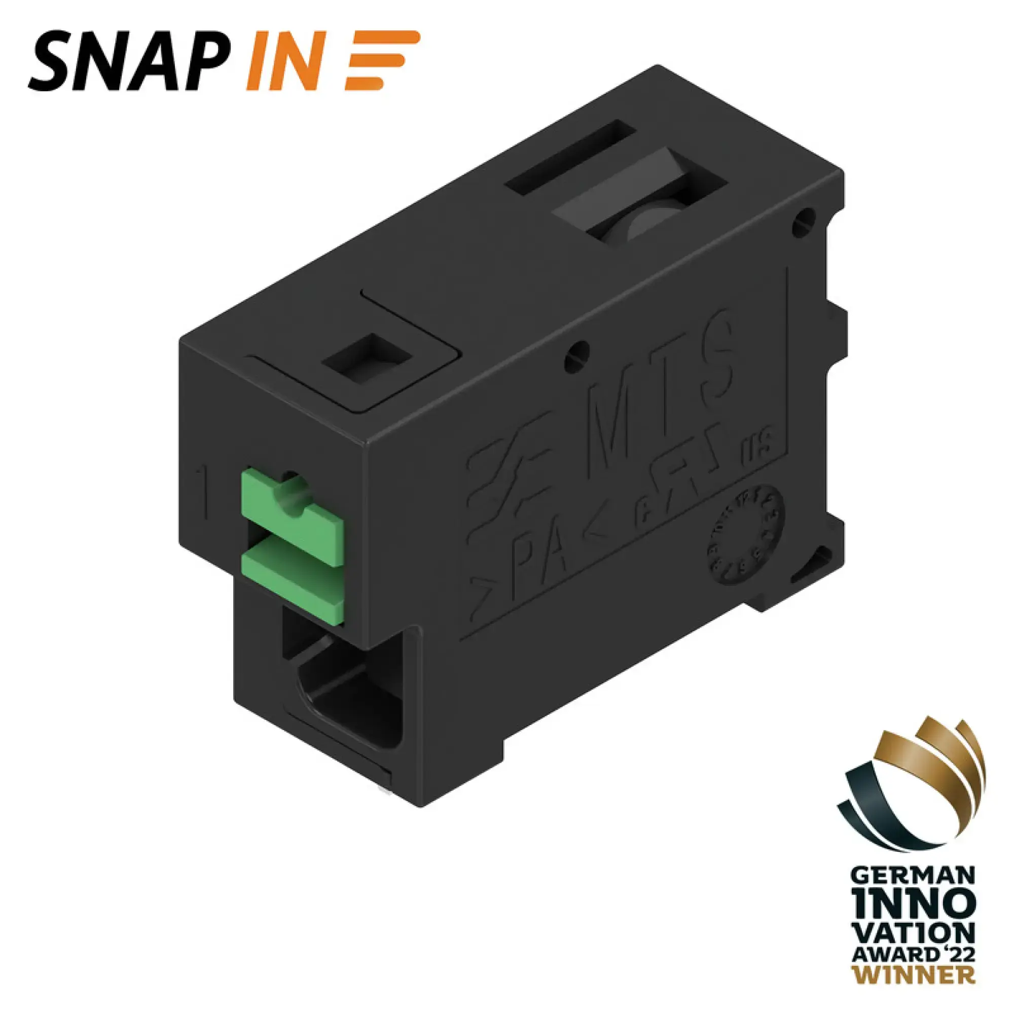 Weidmüller 3096000000 PCB terminal, 400 V, 32 A, Pitch in mm: 5.00, 4 mm², Number of poles: 1, SNAP IN, THT solder connection, 90°, Tube (img_001)