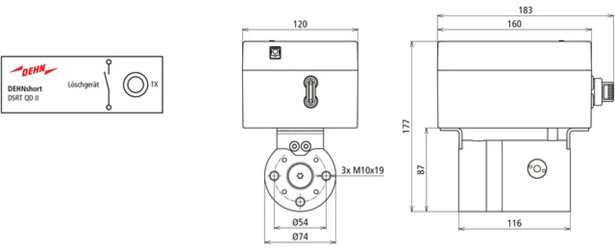 Dehn 782002 DEHNshort QD II quenching device (img_002) Dehn 782002 DEHNshort QD II quenching device (img_002)
