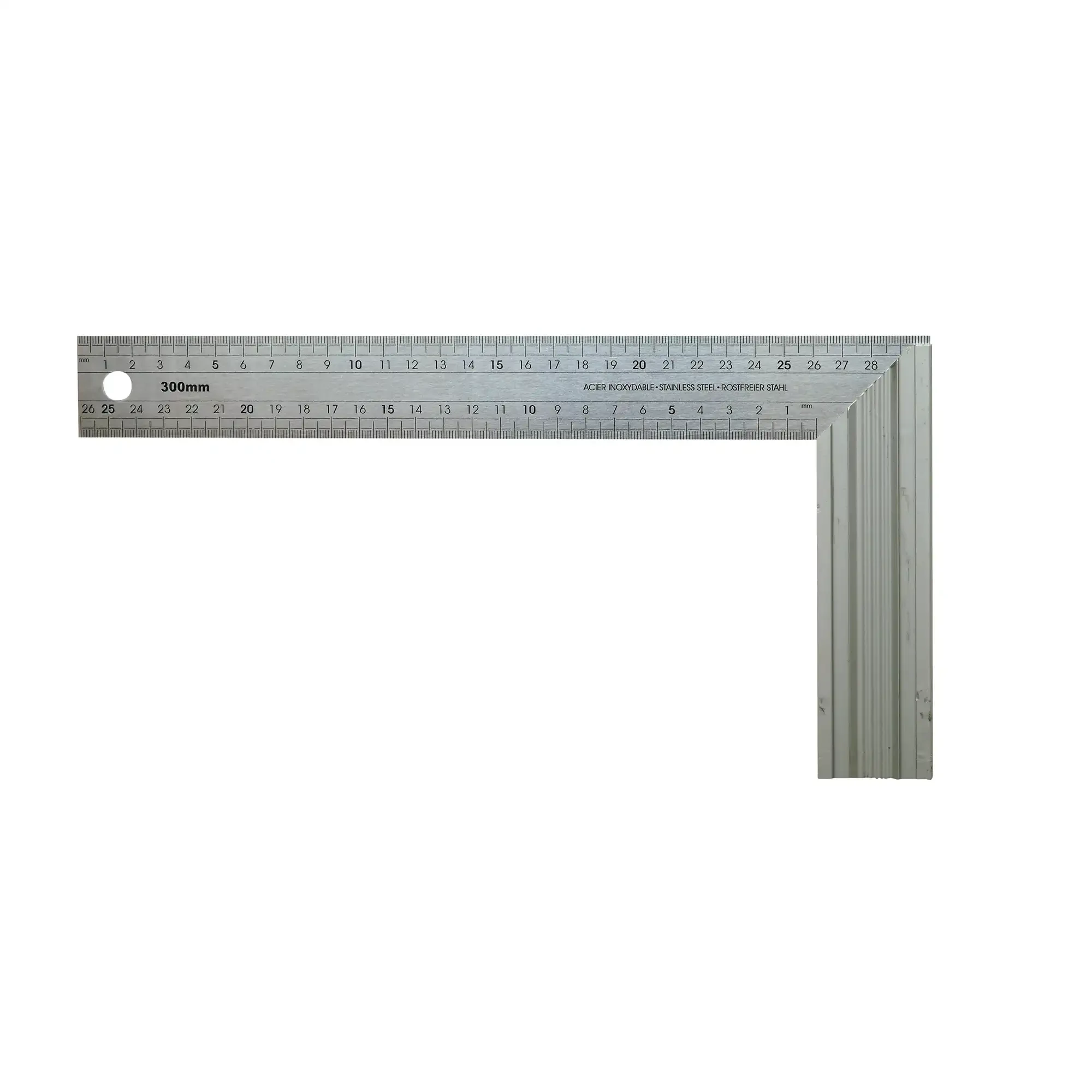 MEDID 2050 Professional protractor in stainless steel and stop in polished aluminium 300 mm (img_001)