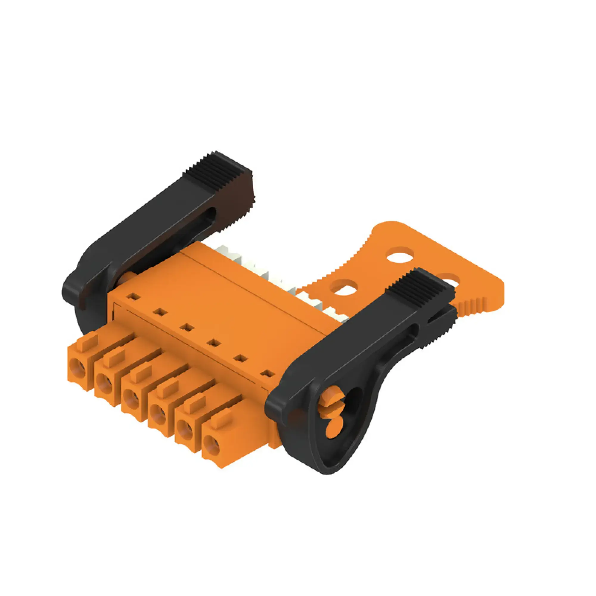 Weidmüller 2443010000 PCB connector (wire connection), 160 V, 17.5 A, Pitch in mm: 3.81, 1.5 mm², Number of poles: 6, PUSH IN with actuator, Box (img_001) Weidmüller 2443010000 PCB connector (wire connection), 160 V, 17.5 A, Pitch in mm: 3.81, 1.5 mm², Number of poles: 6, PUSH IN with actuator, Box (img_001)