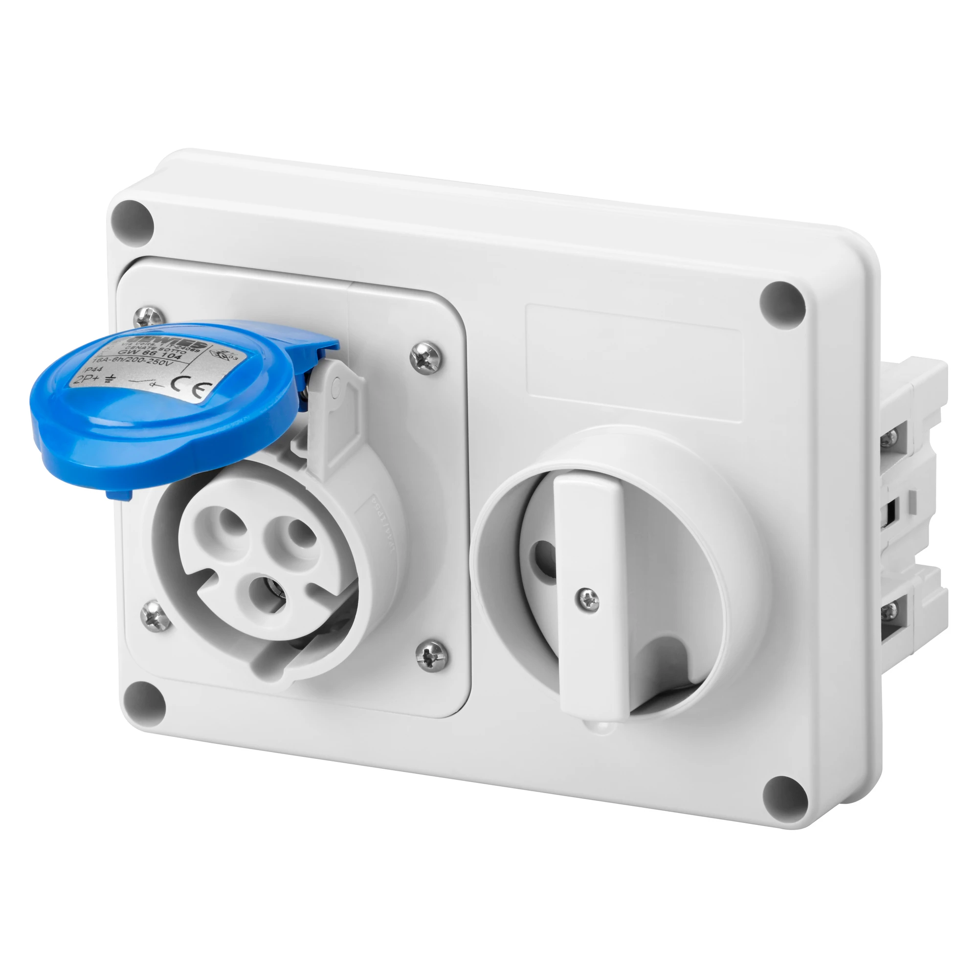 GEWISS GW66115 IEC Steckdose schaltbar waagerecht ohne Gehaeuse 32A/3 pol. 230V IP44 (img_001) GEWISS GW66115 IEC Steckdose schaltbar waagerecht ohne Gehaeuse 32A/3 pol. 230V IP44 (img_001)