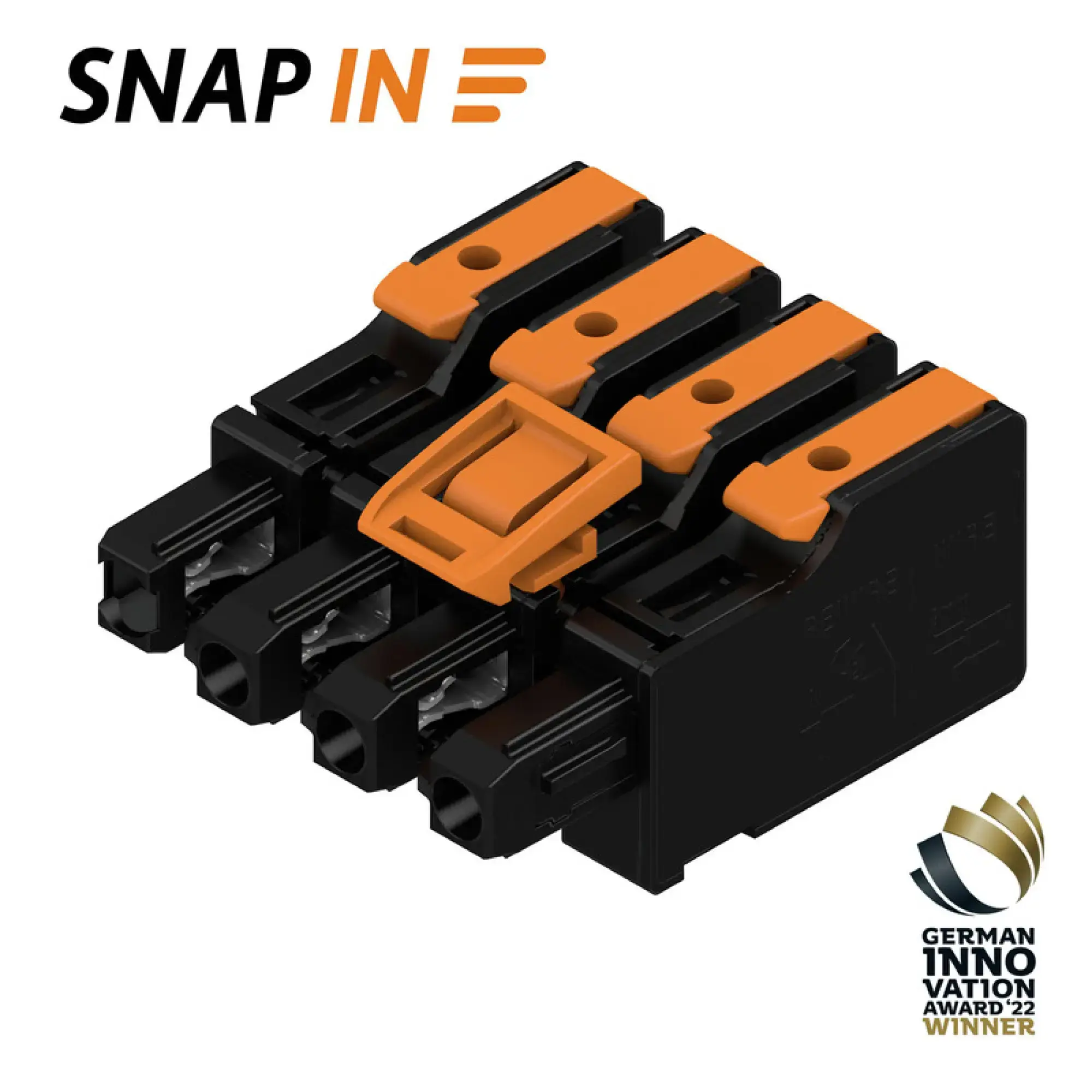 Weidmüller 8000078355 PCB connector (wire connection), 1000 V, 34.6 A, Pitch in mm: 7.50, 4 mm², Number of poles: 4, SNAP IN, Box (img_001)