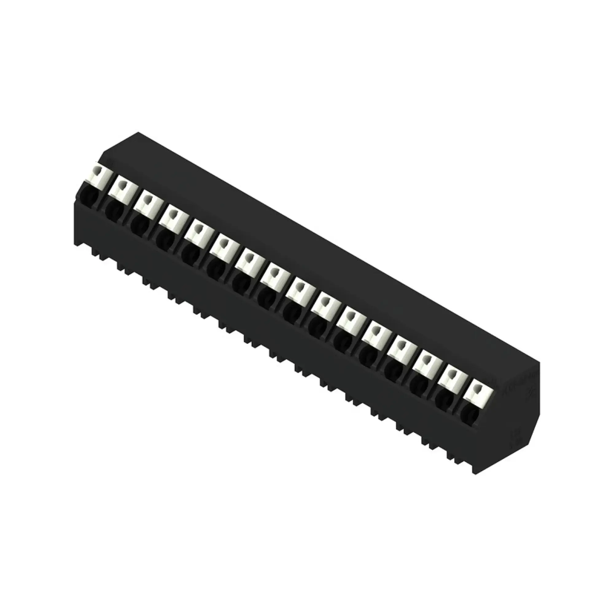 Weidmüller 1884870000 PCB terminal, 320 V, 17.5 A, Pitch in mm: 5.08, 1.5 mm², Number of poles: 16, PUSH IN with actuator, THT/THR solder connection, 135°, Tube (img_001)