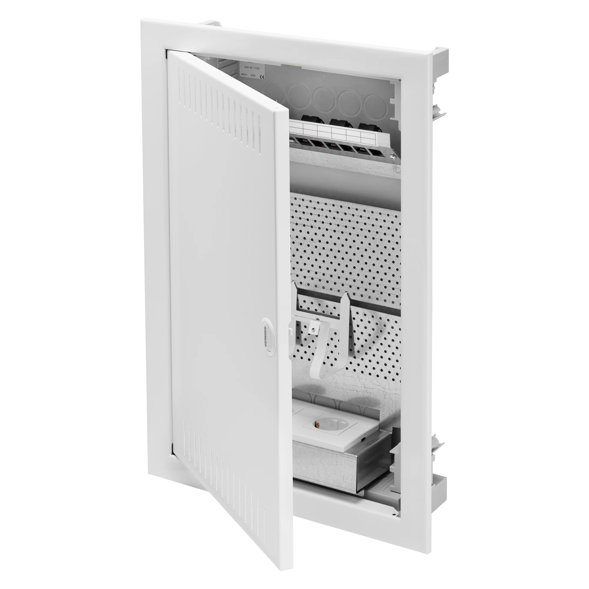 GEWISS GW40178N Multimediaverteiler fuer Hohlwandmontage mit Tuer aus Stahlblech 3x12TE (img_001) GEWISS GW40178N Multimediaverteiler fuer Hohlwandmontage mit Tuer aus Stahlblech 3x12TE (img_001)