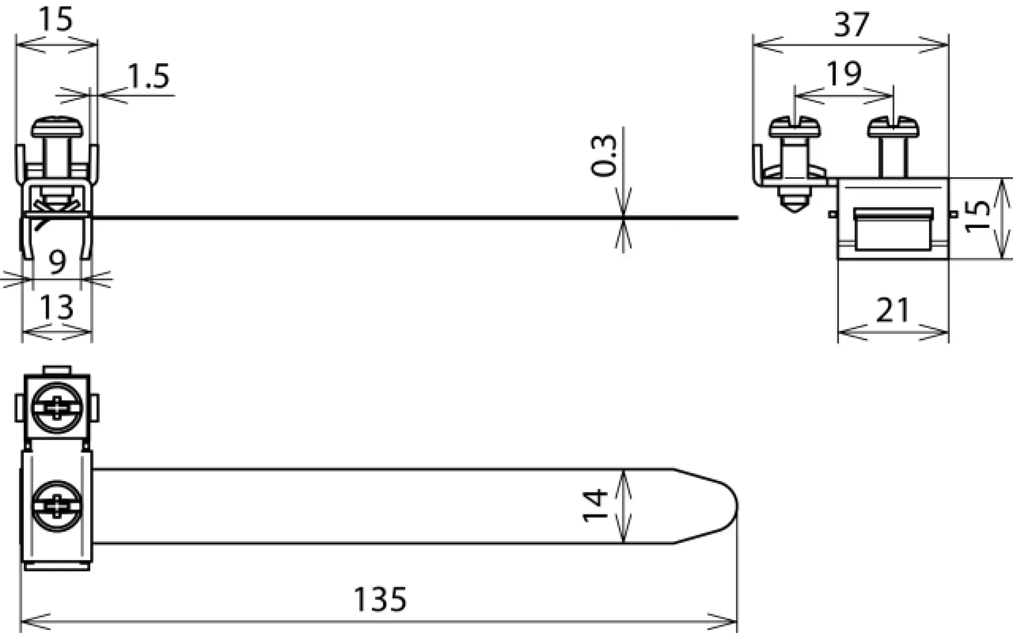 Dehn 540920 Earthing pipe clamp D 10-27mm (1/8-3/4") w. terminal clamp 2 x 2.5-10mm² StSt (img_002) Dehn 540920 Earthing pipe clamp D 10-27mm (1/8-3/4") w. terminal clamp 2 x 2.5-10mm² StSt (img_002)