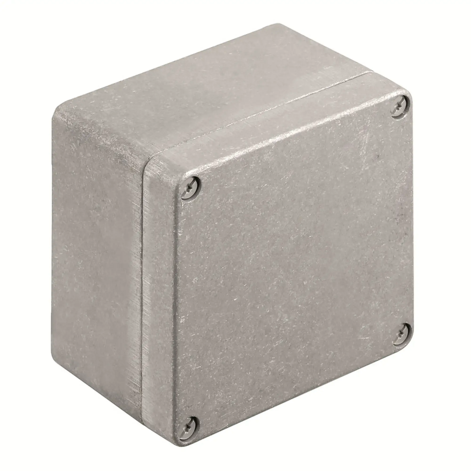 Weidmüller 1939640000 Metal housing, Width: 122 mm, Height: 120 mm, Depth: 81 mm, untreated, Flange plate: No, M6 torx stainless steel screws with slot (img_001)