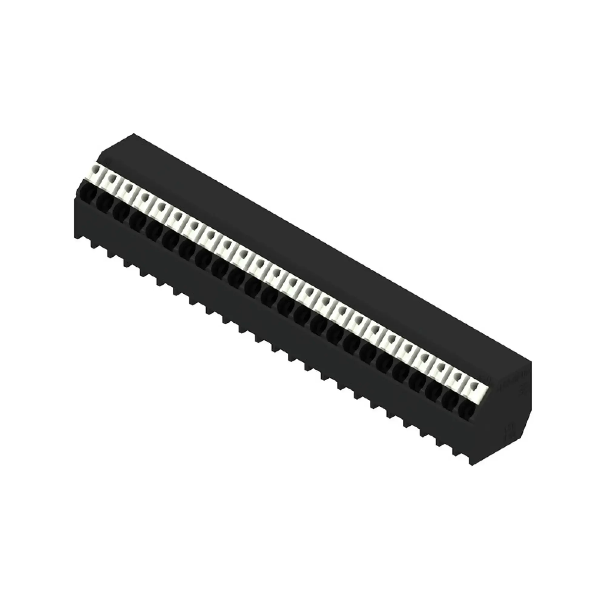 Weidmüller 1885400000 PCB terminal, 160 V, 17.5 A, Pitch in mm: 3.50, 1.5 mm², Number of poles: 24, PUSH IN with actuator, THT/THR solder connection, 135°, Tube (img_001) Weidmüller 1885400000 PCB terminal, 160 V, 17.5 A, Pitch in mm: 3.50, 1.5 mm², Number of poles: 24, PUSH IN with actuator, THT/THR solder connection, 135°, Tube (img_001)