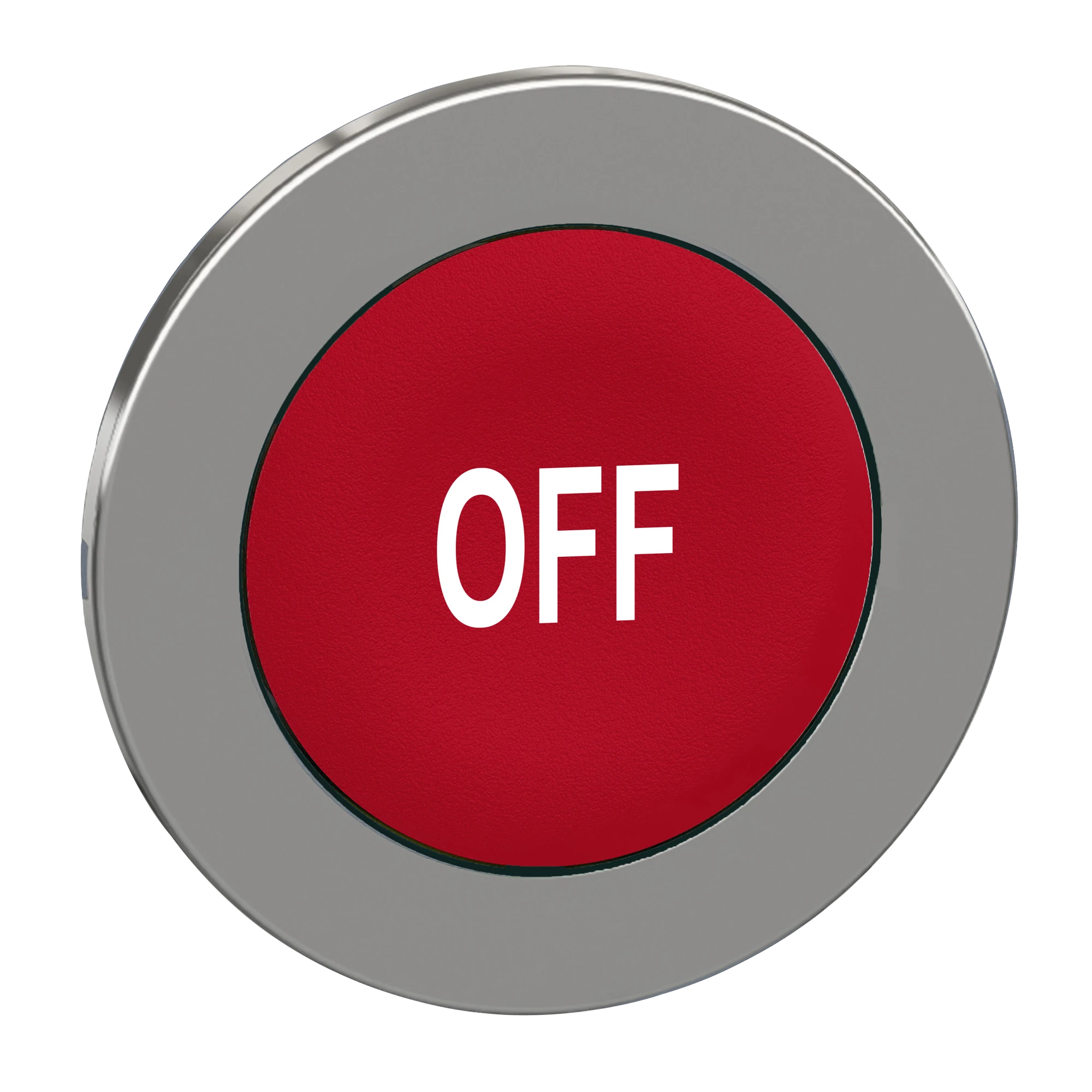 Schneider Electric ZB4FA435 Push Button, Front Element, Harmony XB4F, Metal, 30mm, Red, Labeled OFF, Momentary (img_001) Schneider Electric ZB4FA435 Push Button, Front Element, Harmony XB4F, Metal, 30mm, Red, Labeled OFF, Momentary (img_001)
