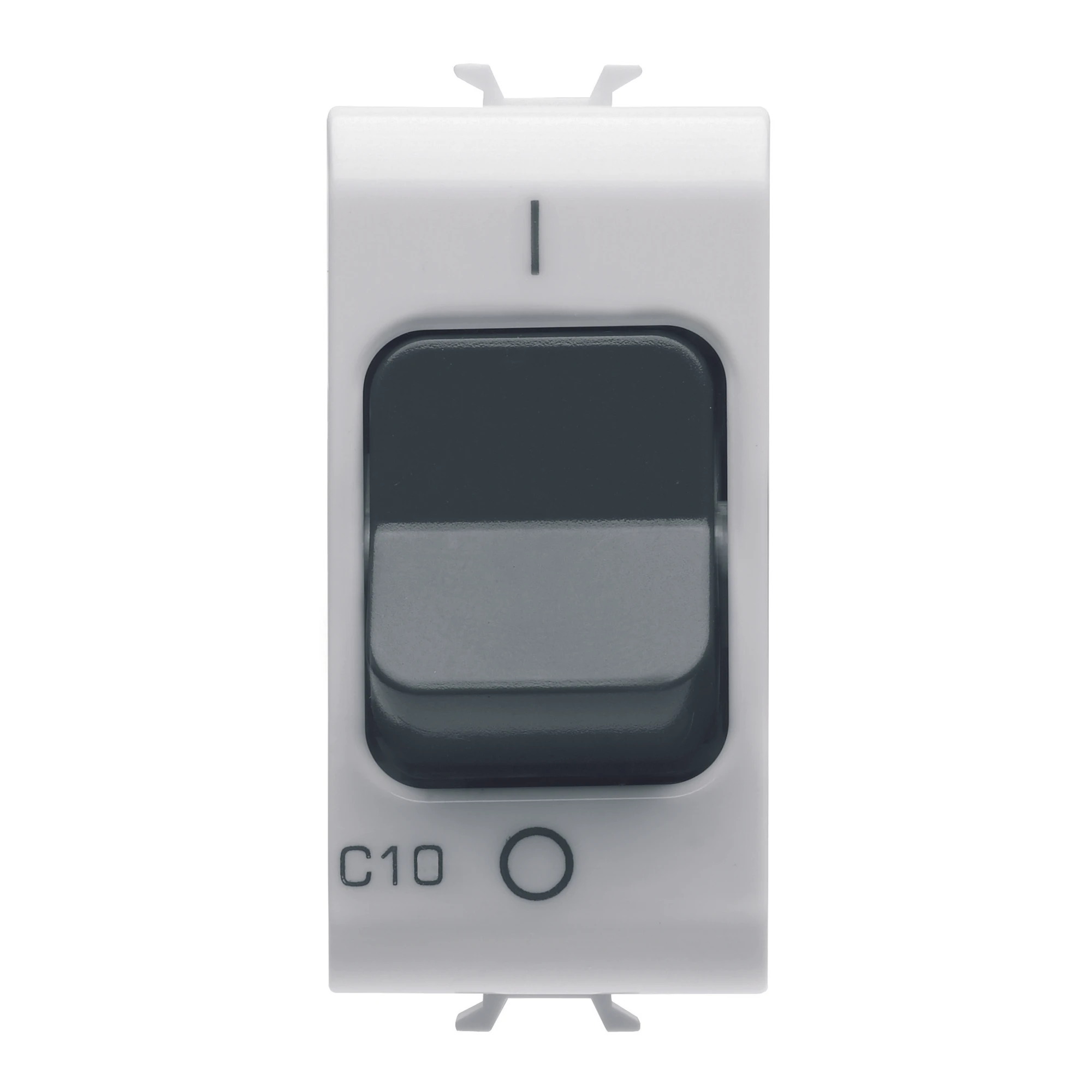 GEWISS GW10467 MINIATURE CIRCUIT BREAKER - C CHARACTERISTIC - 1P+N 10A 230Vac - 1 MODULE - GLOSSY WHITE - CHORUSMART (img_001)