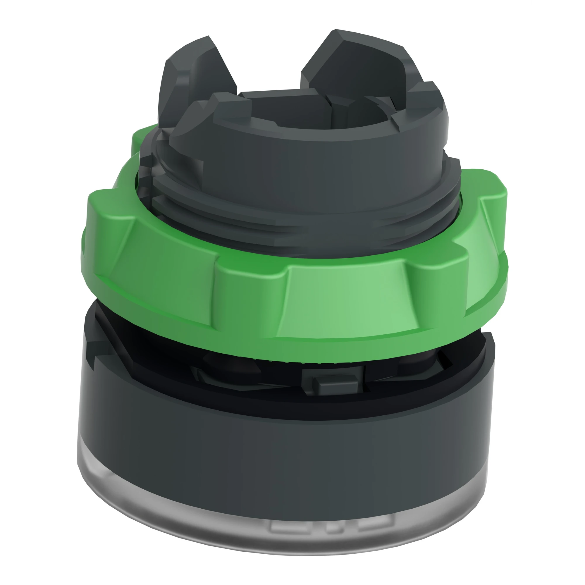 Schneider Electric ZB5AW913 Illuminated push button, front element, Harmony XB5, plastic, 22mm, white, for universal LED, illuminated ring (img_005)