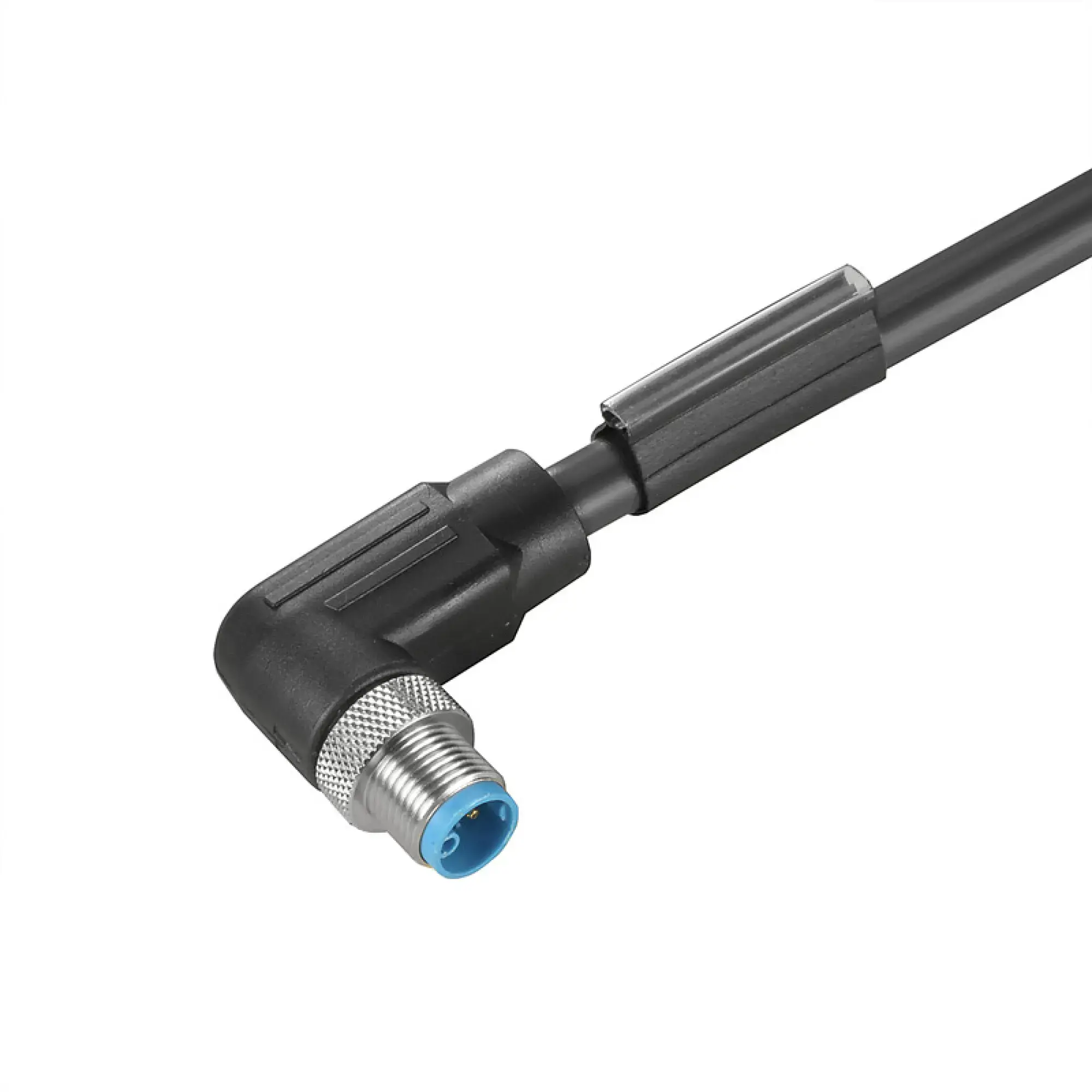 Weidmüller 2455231000 Sensor-actuator Cable (assembled), One end without connector, M12, Number of poles: 5, pin, 90°, LED: No, Cable length: 10 m, Shielded: No (img_001)
