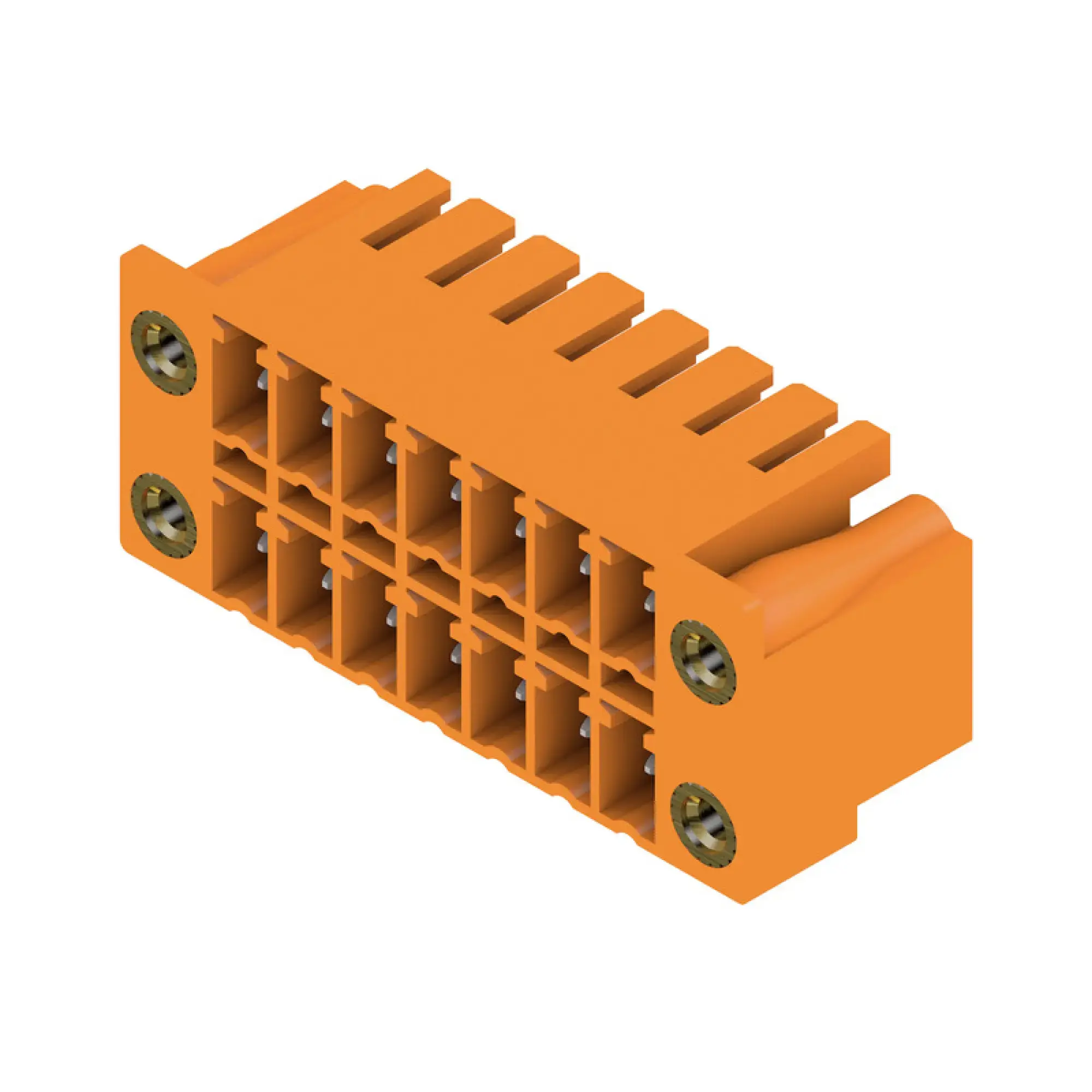 Weidmüller 1041010000 PCB connector (board connection), 160 V, 17.5 A, Pitch in mm: 3.81, Number of poles: 14, THT solder connection, Box (img_001)