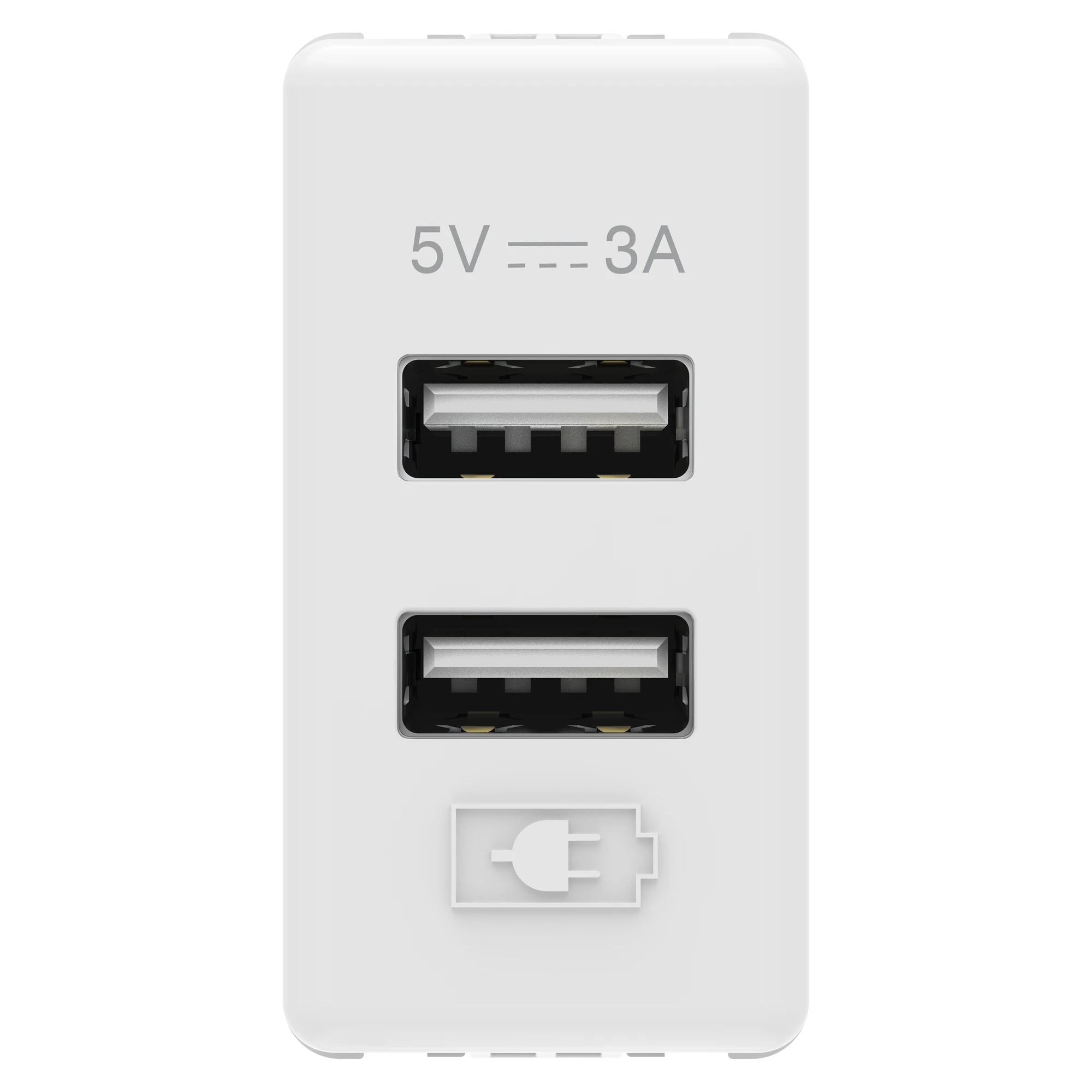 GEWISS GW20362 USB-Netzteil 2fach Typ A+C schwarz (img_001)