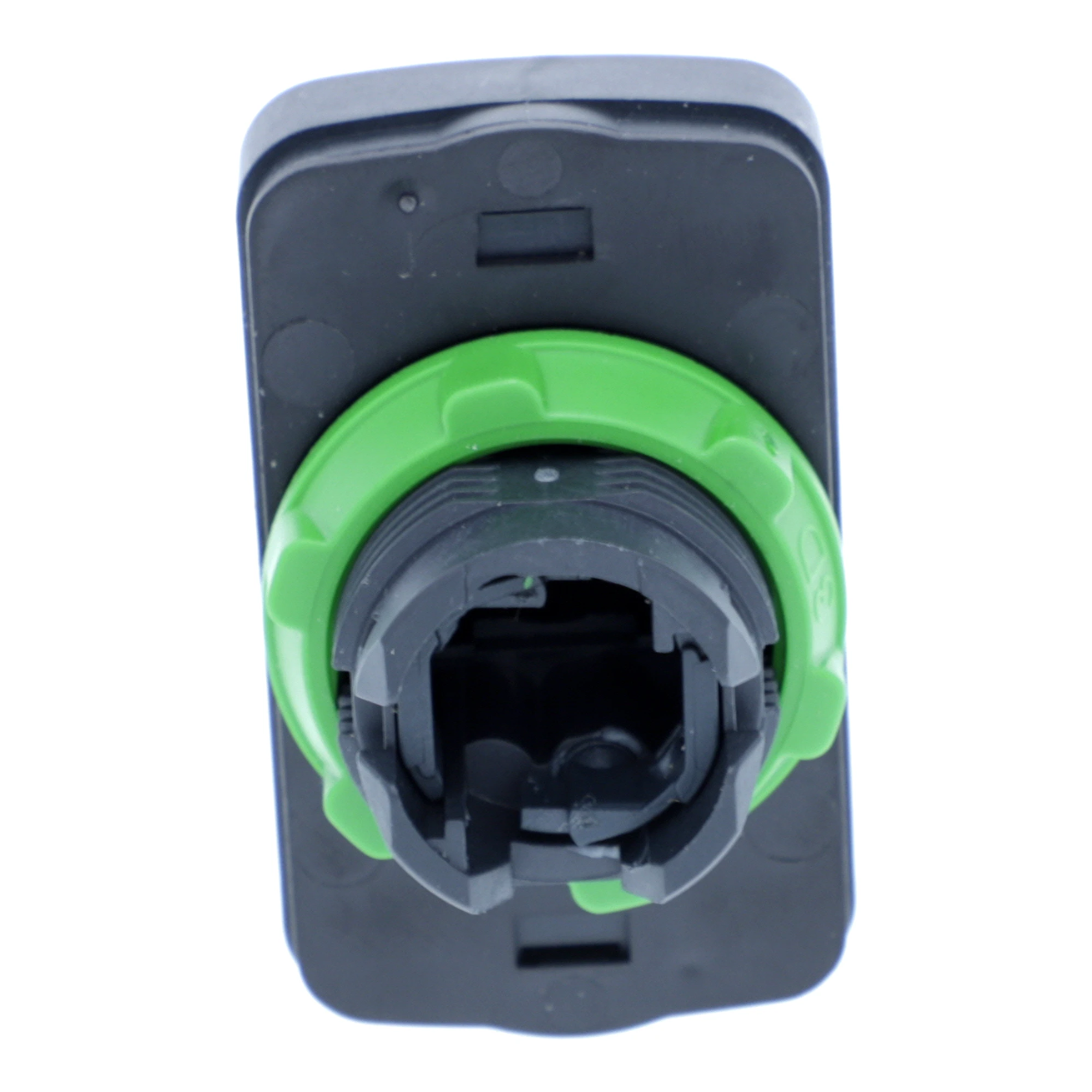 Schneider Electric ZB5AA7121 Double push-button, front element, Harmony XB5, plastic, 22mm, black, white, labeled I/O, momentary (img_005)