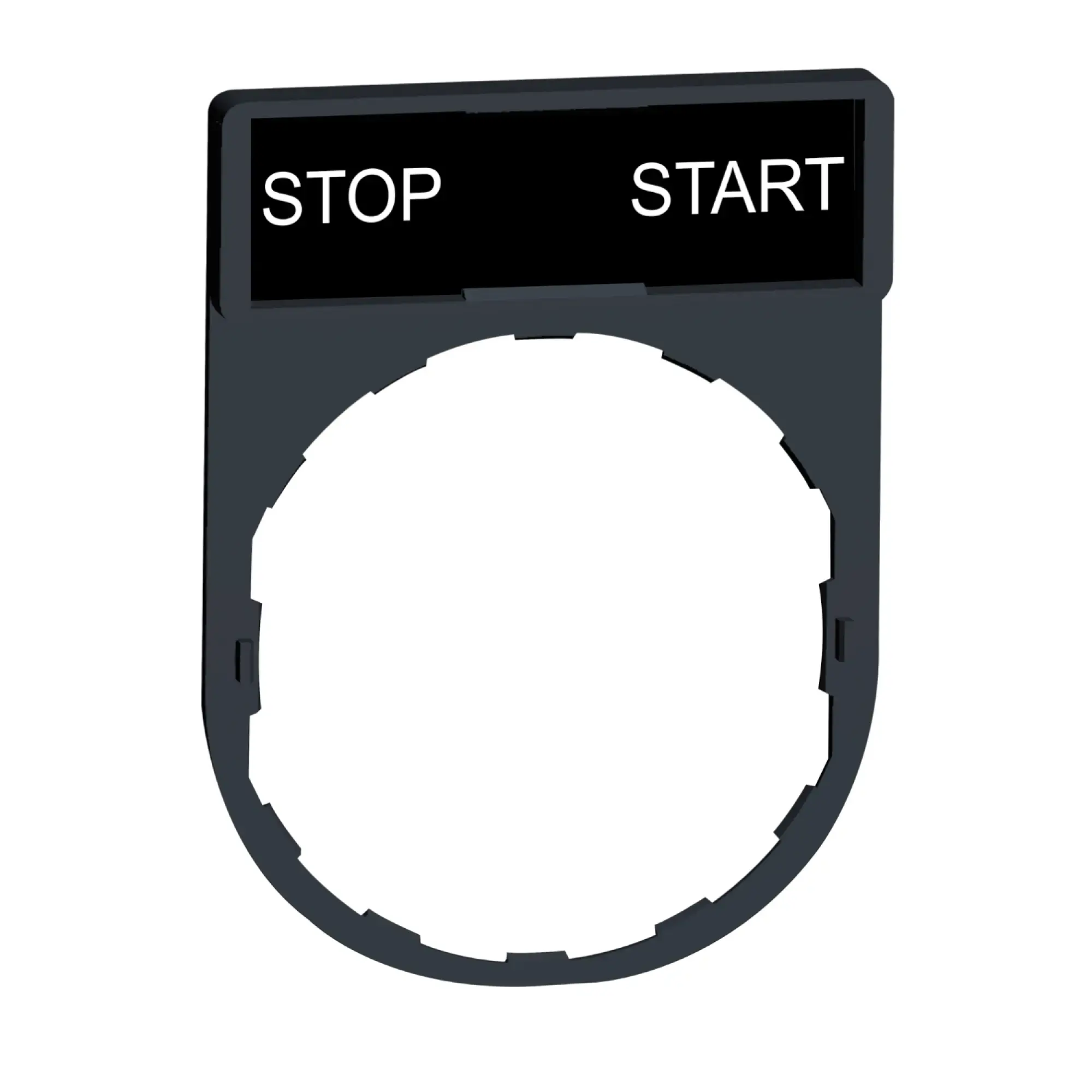 Schneider Electric ZBY2366 Label holder 30x40mm, for Ø 22 devices, with STOP-START sign (img_002)