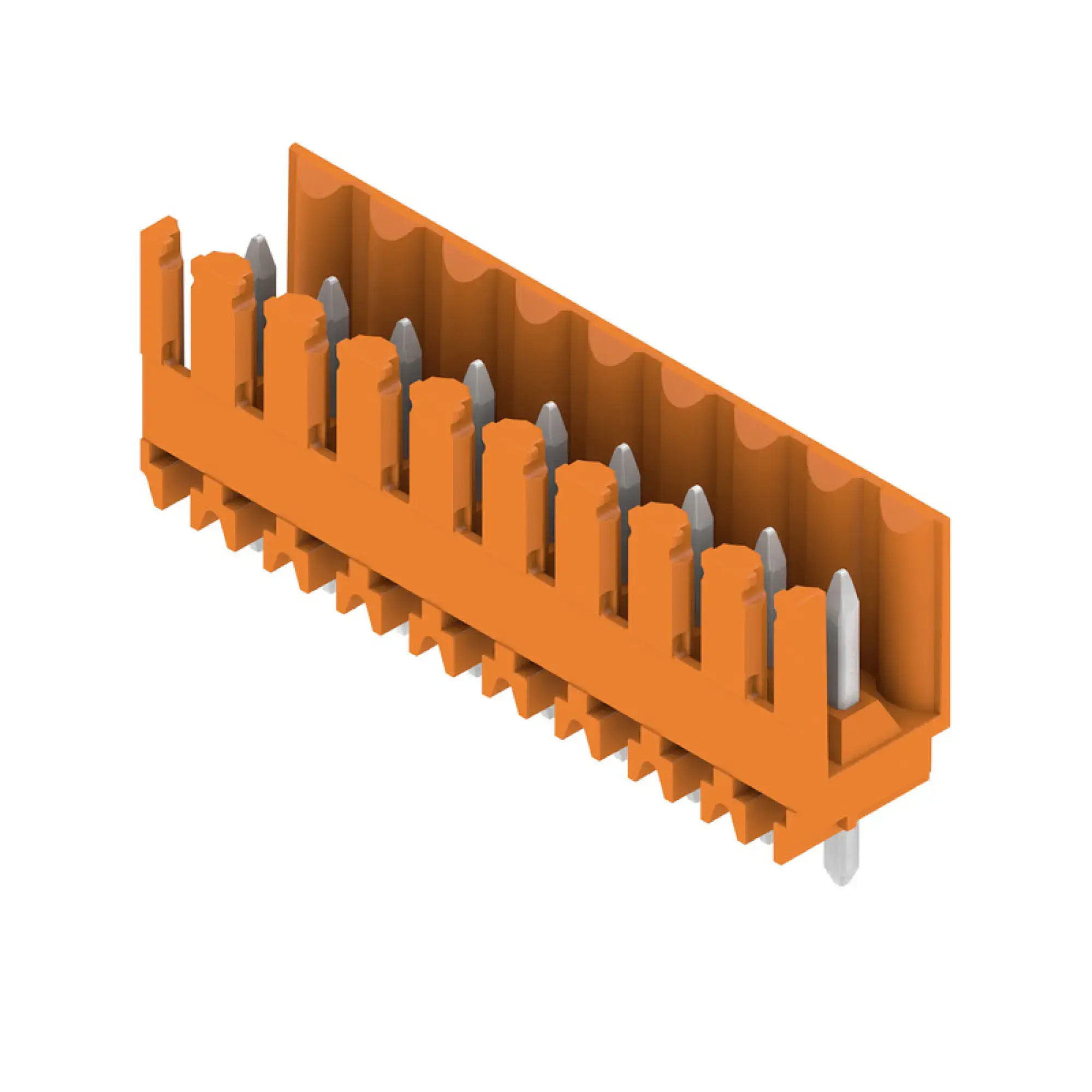 Weidmüller 1604840000 PCB connector (board connection), 160 V, 17 A, Pitch in mm: 3.50, Number of poles: 9, THT solder connection, Box (img_001)