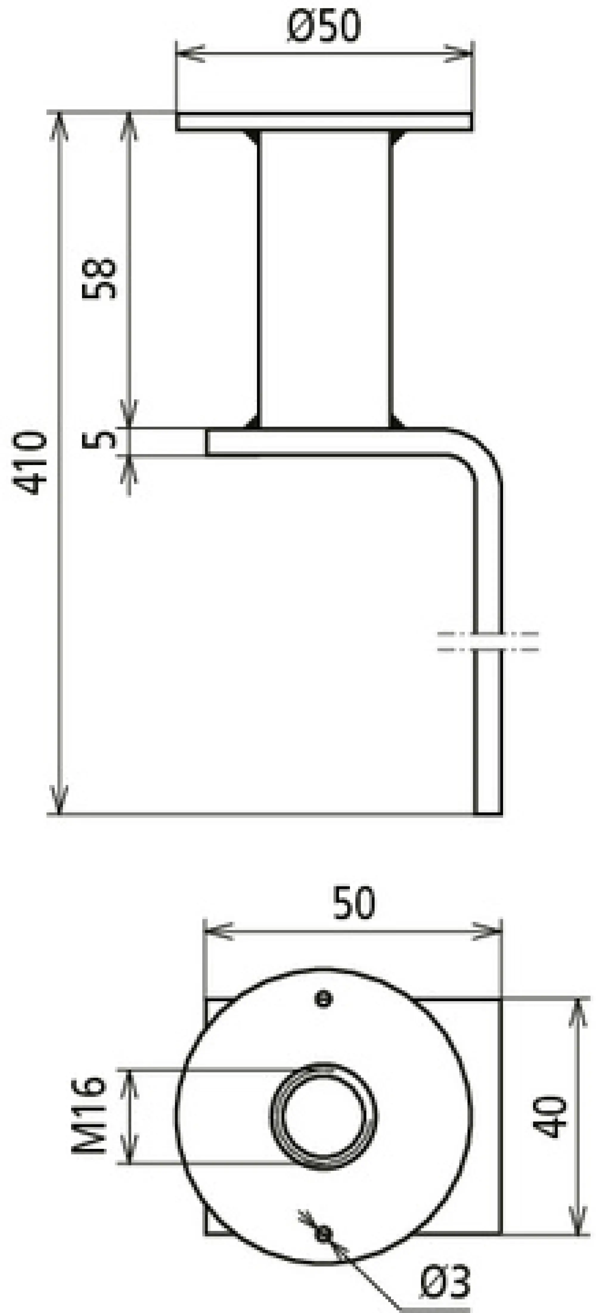 Dehn 419011 Flat steel earthing bridge, conn. plate with M16 thread D 50mm h 402mm (img_002) Dehn 419011 Flat steel earthing bridge, conn. plate with M16 thread D 50mm h 402mm (img_002)