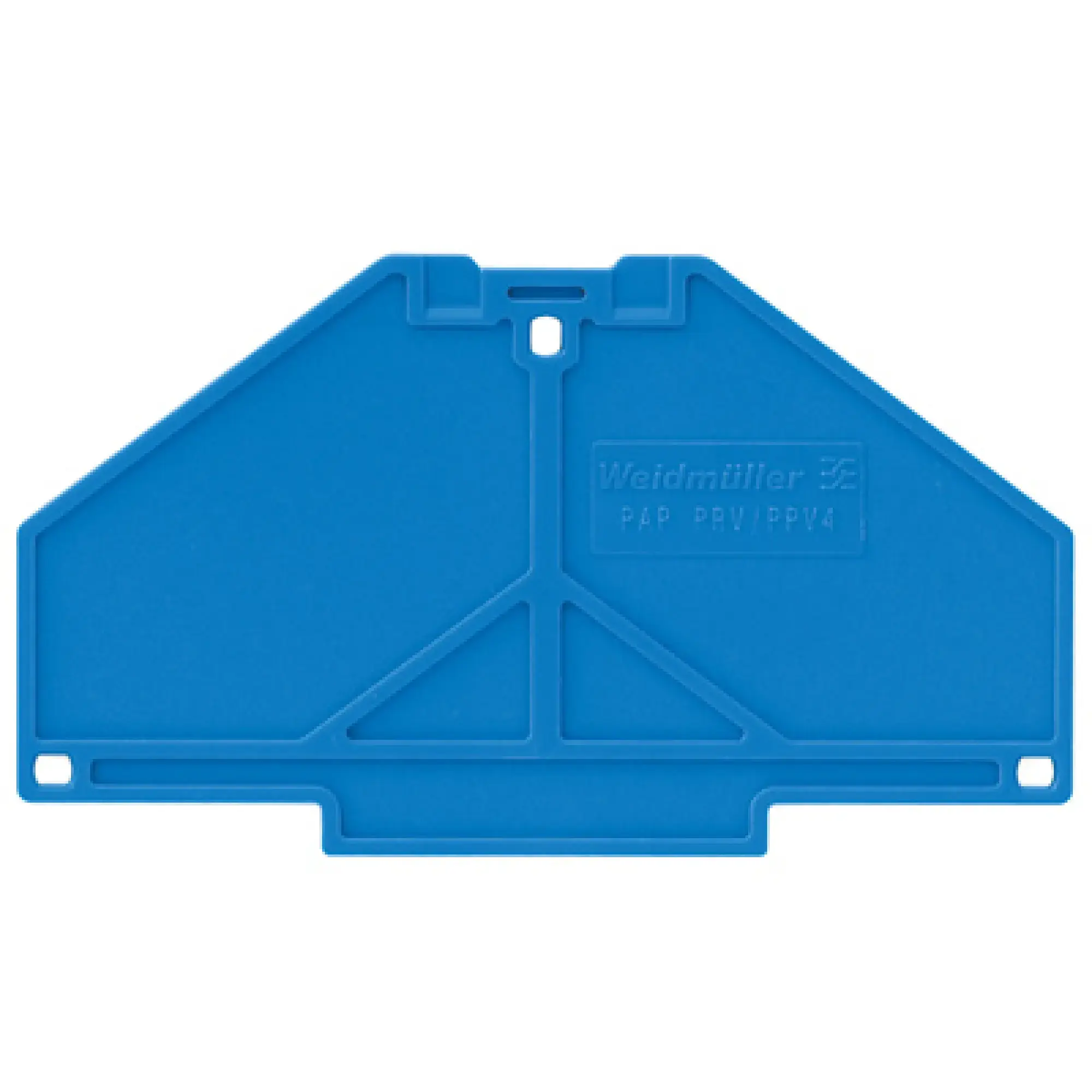 Weidmüller 1268010000 End plate (terminals), blue, Height: 70 mm, Width: 3 mm, V-0, Polycarbonate (img_001)