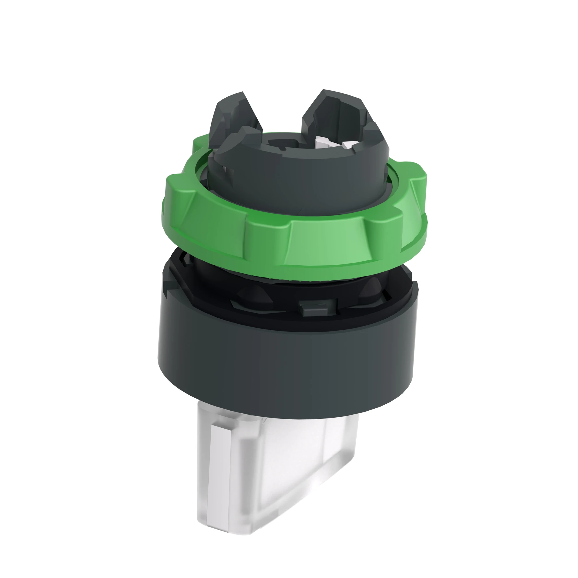 Schneider Electric ZB5AK1213 Illuminated selector switch, front element, Harmony XB5, plastic, 22mm, white, for universal LED, 2 positions, latching (img_007)