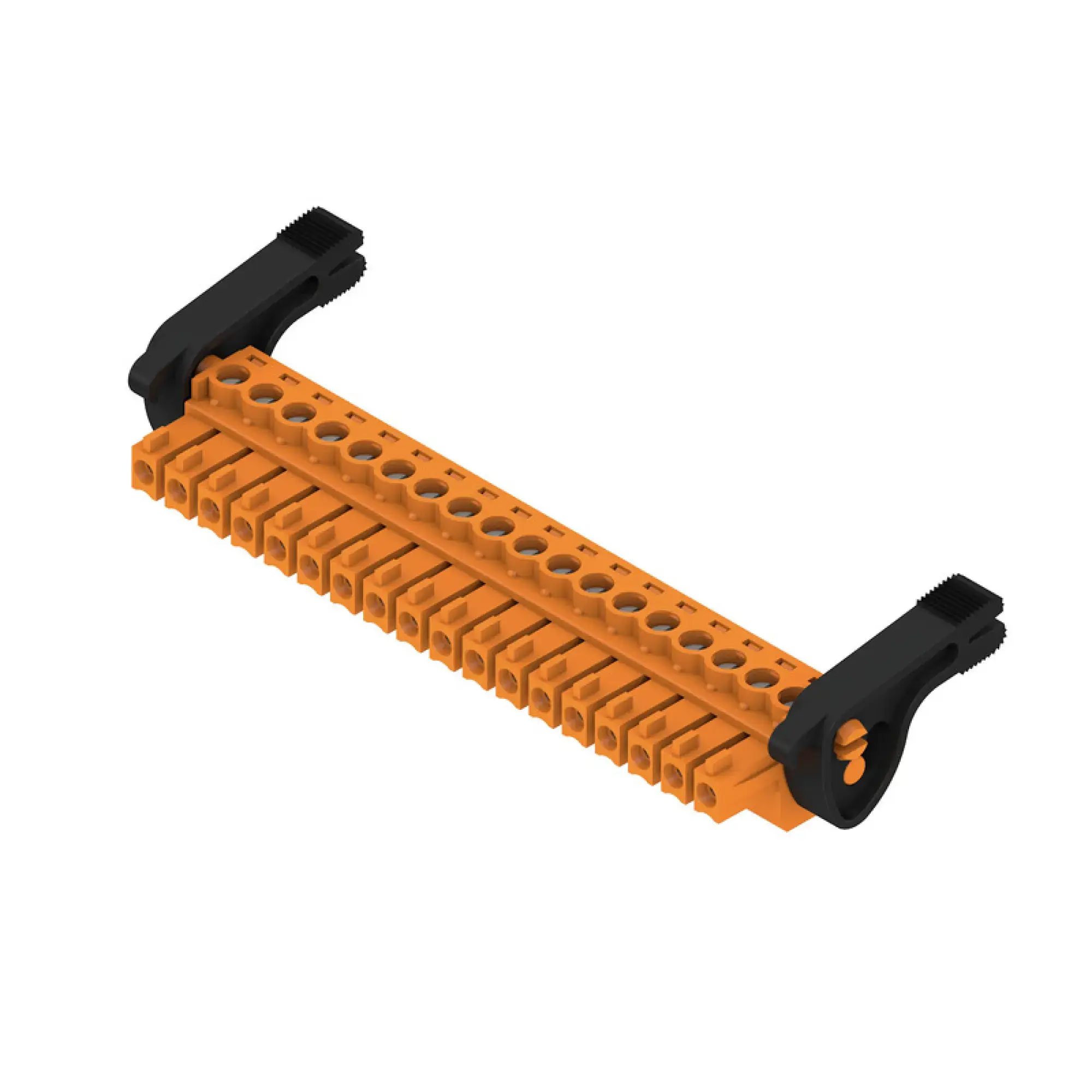Weidmüller 2442450000 PCB connector (wire connection), 160 V, 17.5 A, Pitch in mm: 3.81, 1.5 mm², Number of poles: 18, Clamping yoke connection, Box (img_001)