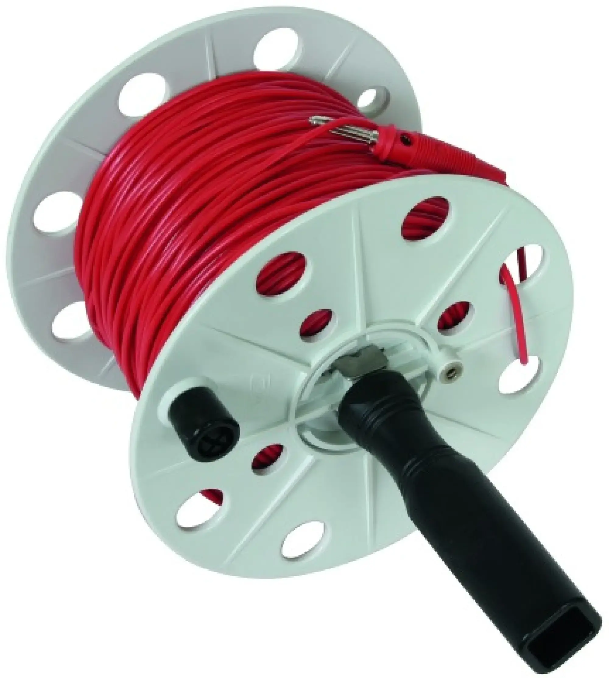 Dehn 585211 Coiler plastic, grey W 80mm w. socket a. 100m wire 0.75mm² red w. split plug (img_003)