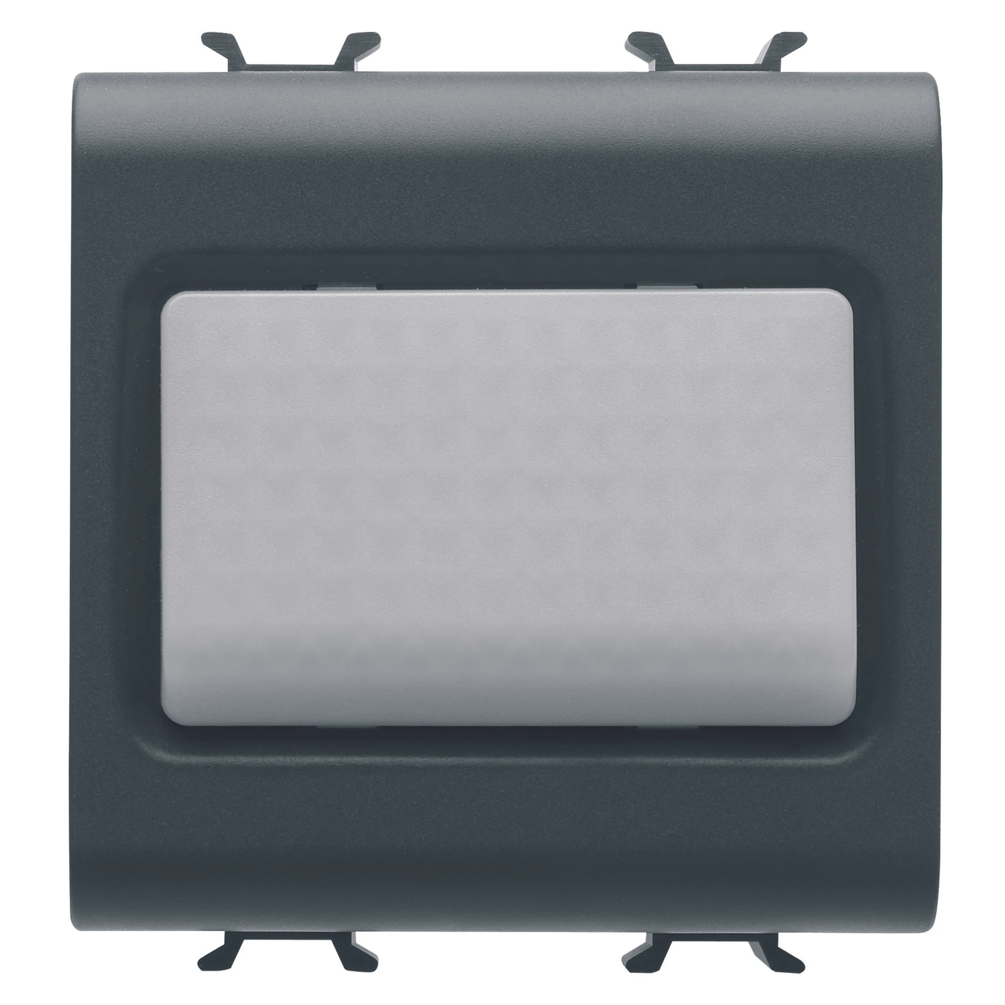 GEWISS GW12651 STAIR RISER LAMP - 12V ac/dc / 230V ac 50/60 Hz - OPAL - 2 MODULES - SATIN BLACK - CHORUSMART (img_001)