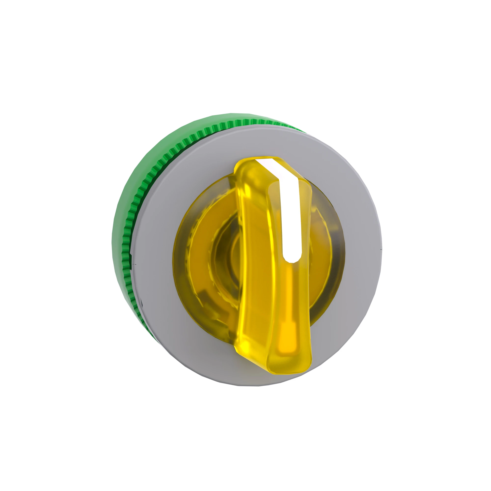 Schneider Electric ZB5FK1383C0 Illuminated selector switch, front element, Harmony XB5F, plastic, 30mm, yellow, for universal LED, 3 positions, latching (img_007)