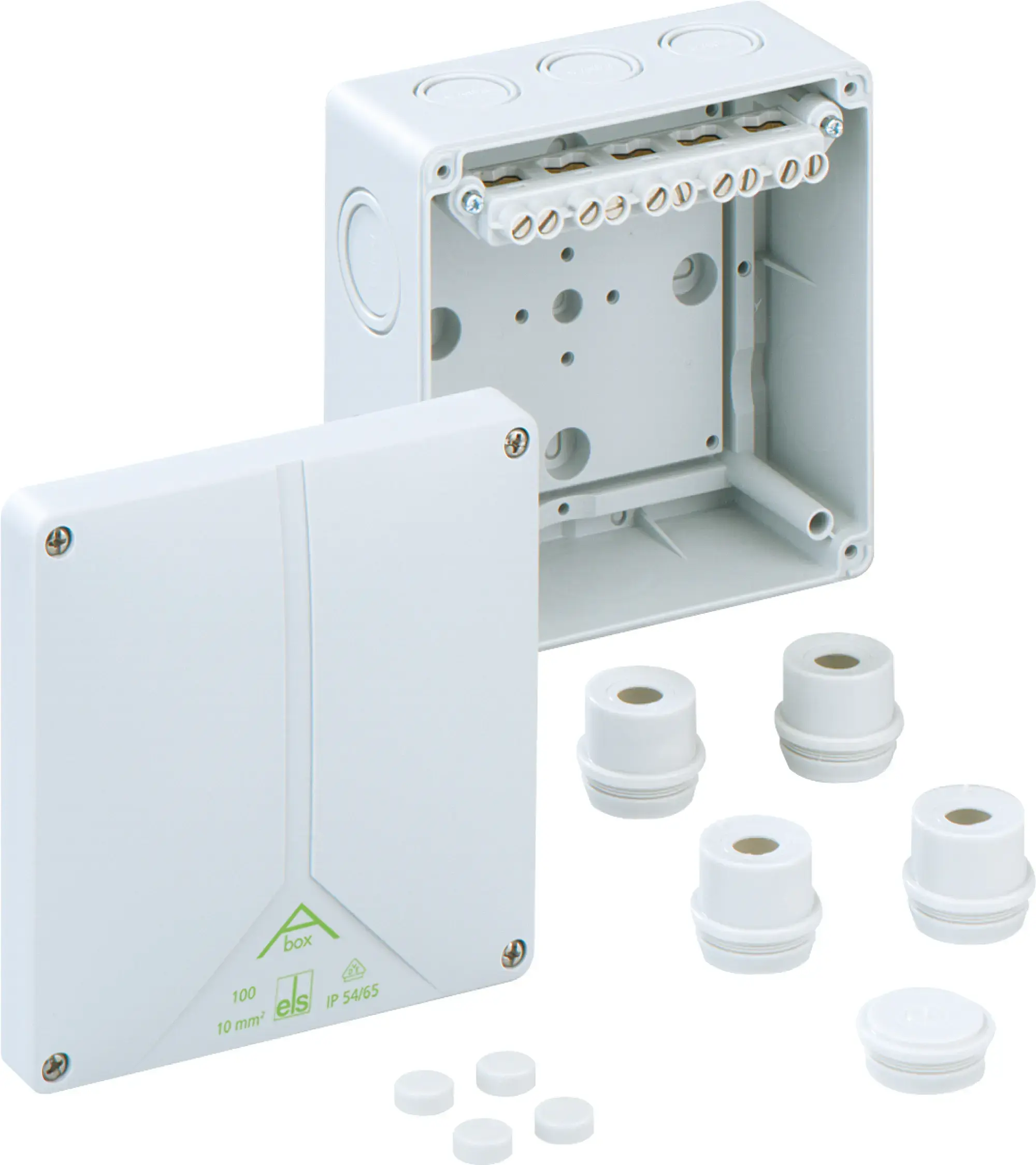 Spelsberg 81041001 Junction box, Type of protection IP54/IP65 , max. 10², Impact strength IK07, Protection class II, Ui 690V AC, VDE, Halogen free (img_001) Spelsberg 81041001 Junction box, Type of protection IP54/IP65 , max. 10², Impact strength IK07, Protection class II, Ui 690V AC, VDE, Halogen free (img_001)