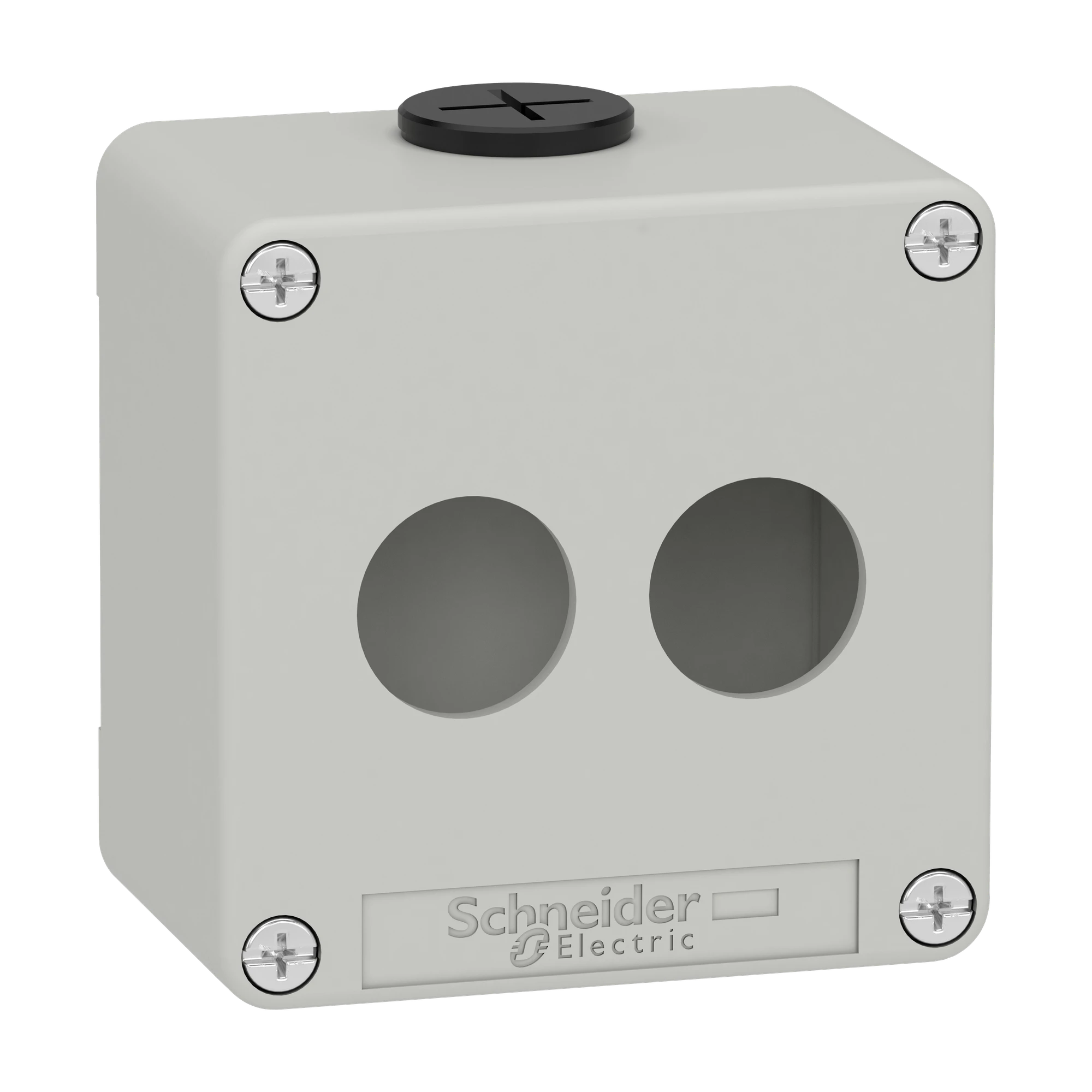 Schneider Electric XAPD1202 Empty enclosure XAP, metal, grey, for 2x22mm, 80x80x51.5, M20 (img_001) Schneider Electric XAPD1202 Empty enclosure XAP, metal, grey, for 2x22mm, 80x80x51.5, M20 (img_001)
