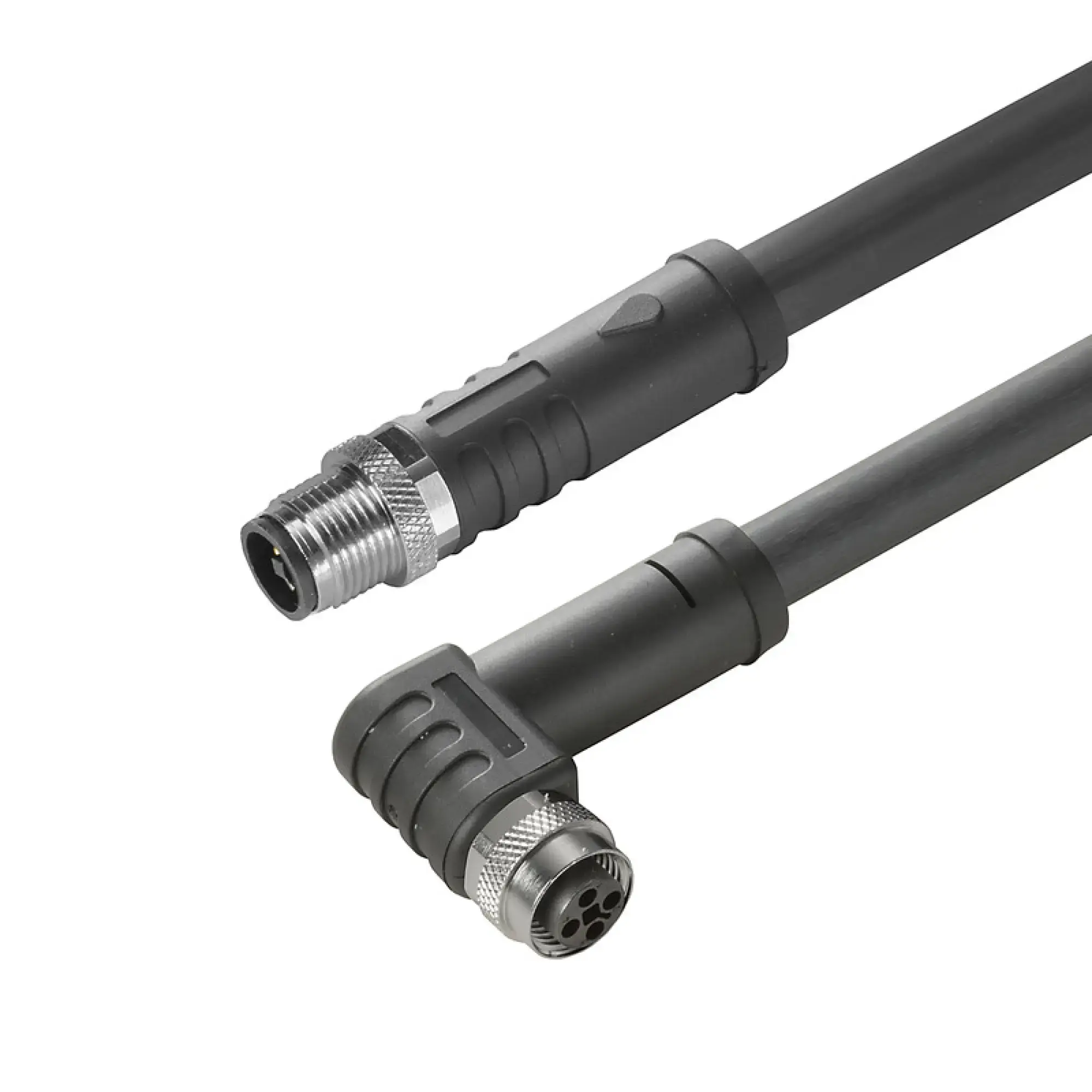 Weidmüller 2050830150 Sensor-actuator Cable (assembled), Connecting line, M12 / M12, Number of poles: 4, pin, straight - socket, 90°, LED: No, Cable length: 1.5 m, Shie (img_001) Weidmüller 2050830150 Sensor-actuator Cable (assembled), Connecting line, M12 / M12, Number of poles: 4, pin, straight - socket, 90°, LED: No, Cable length: 1.5 m, Shie (img_001)