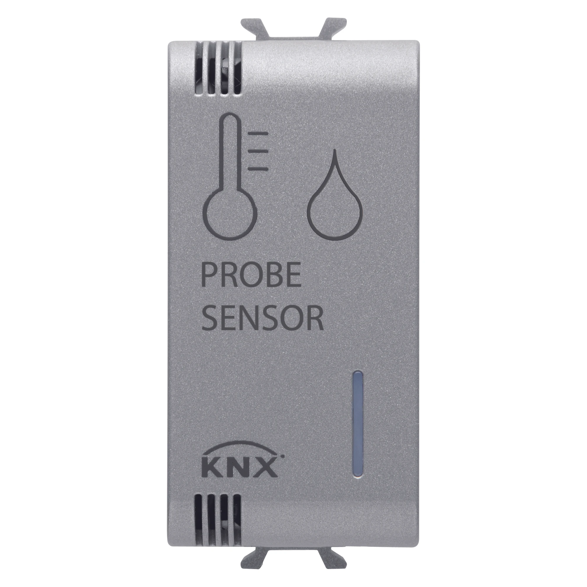 GEWISS GW14762H KNX/EASY TEMPERATURE/HUMIDITY SENSOR - 1 MODULE - TITANIUM - CHORUSMART (img_001)