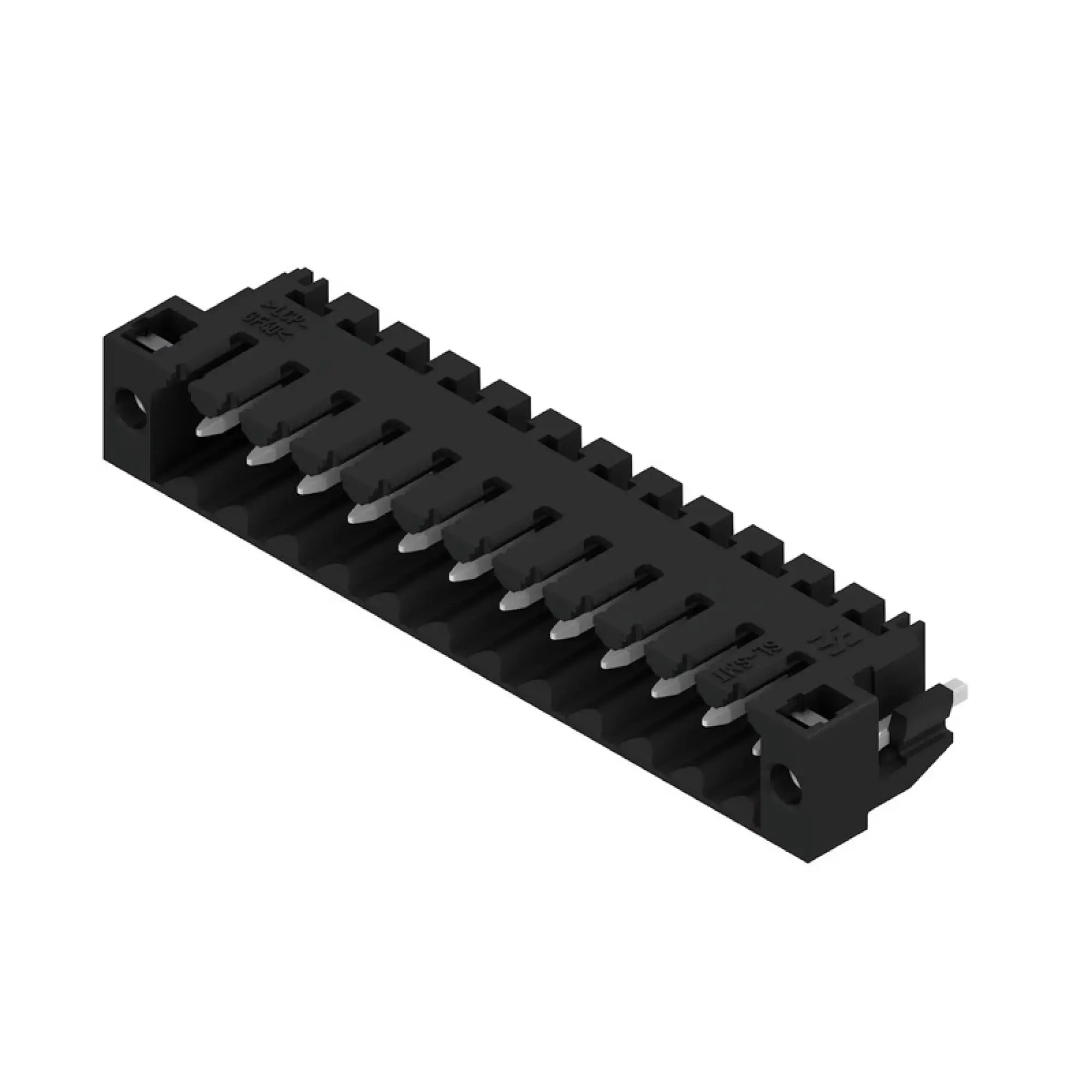 Weidmüller 1804800000 PCB connector (board connection), 160 V, 15 A, Pitch in mm: 3.50, Number of poles: 12, THT/THR solder connection, Box (img_001)