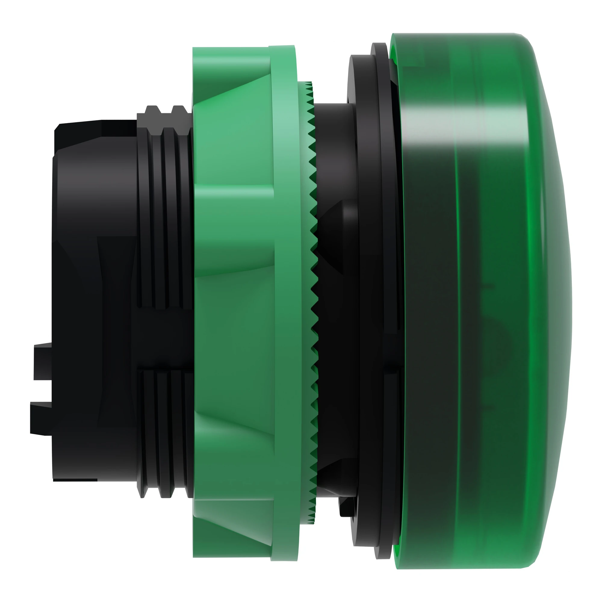 Schneider Electric ZB5AV033 Pilot light, front element, Harmony XB5, plastic, 22mm, green, for universal LED, smooth dome (img_003)